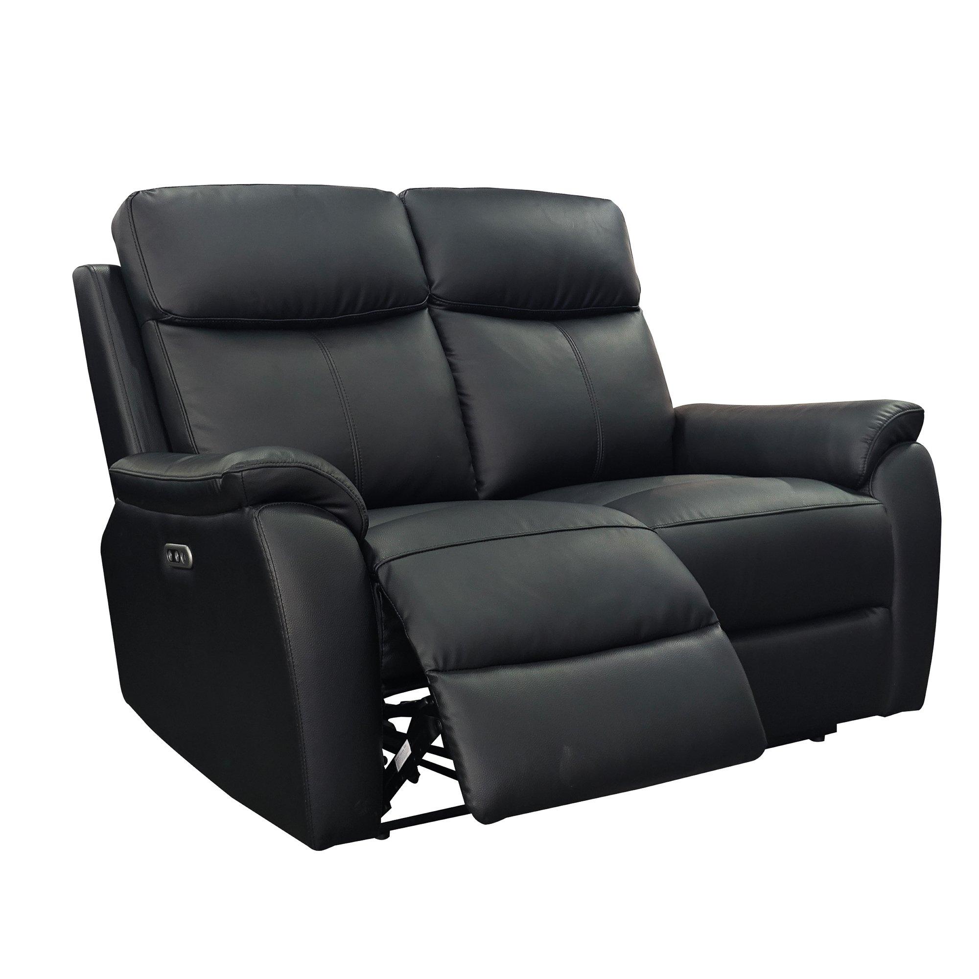 Black - Aspire - Kingsmere 3 + 2 + 1 Power Recliner Sofa Suite - 4