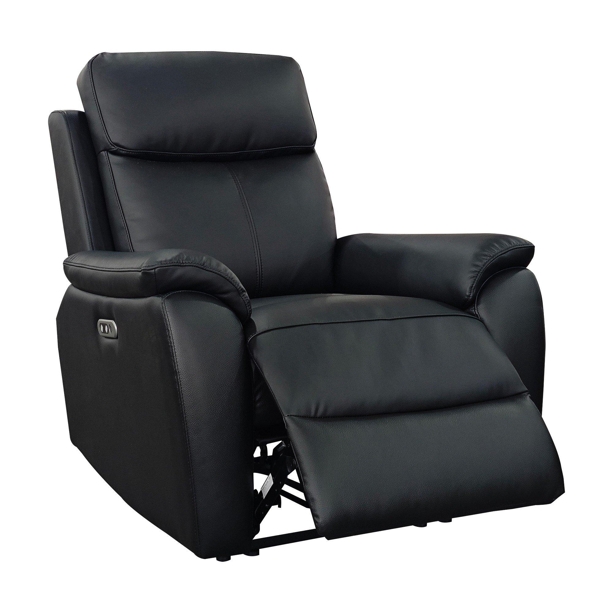 Black - Aspire - Kingsmere 3 + 2 + 1 Power Recliner Sofa Suite - 5