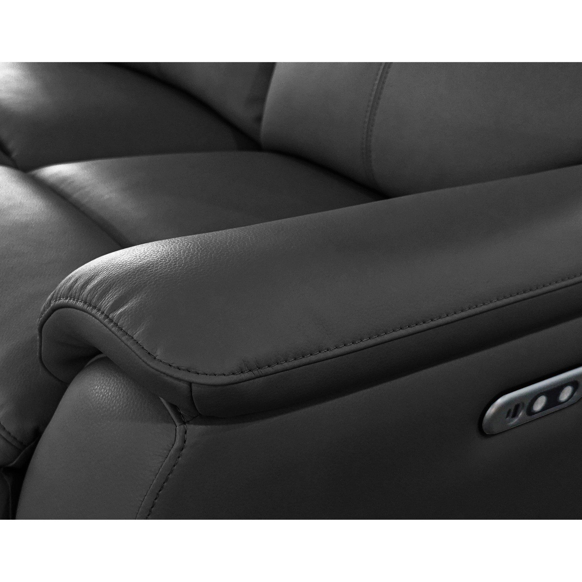 Black - Aspire - Kingsmere 3 + 2 + 1 Power Recliner Sofa Suite - 6