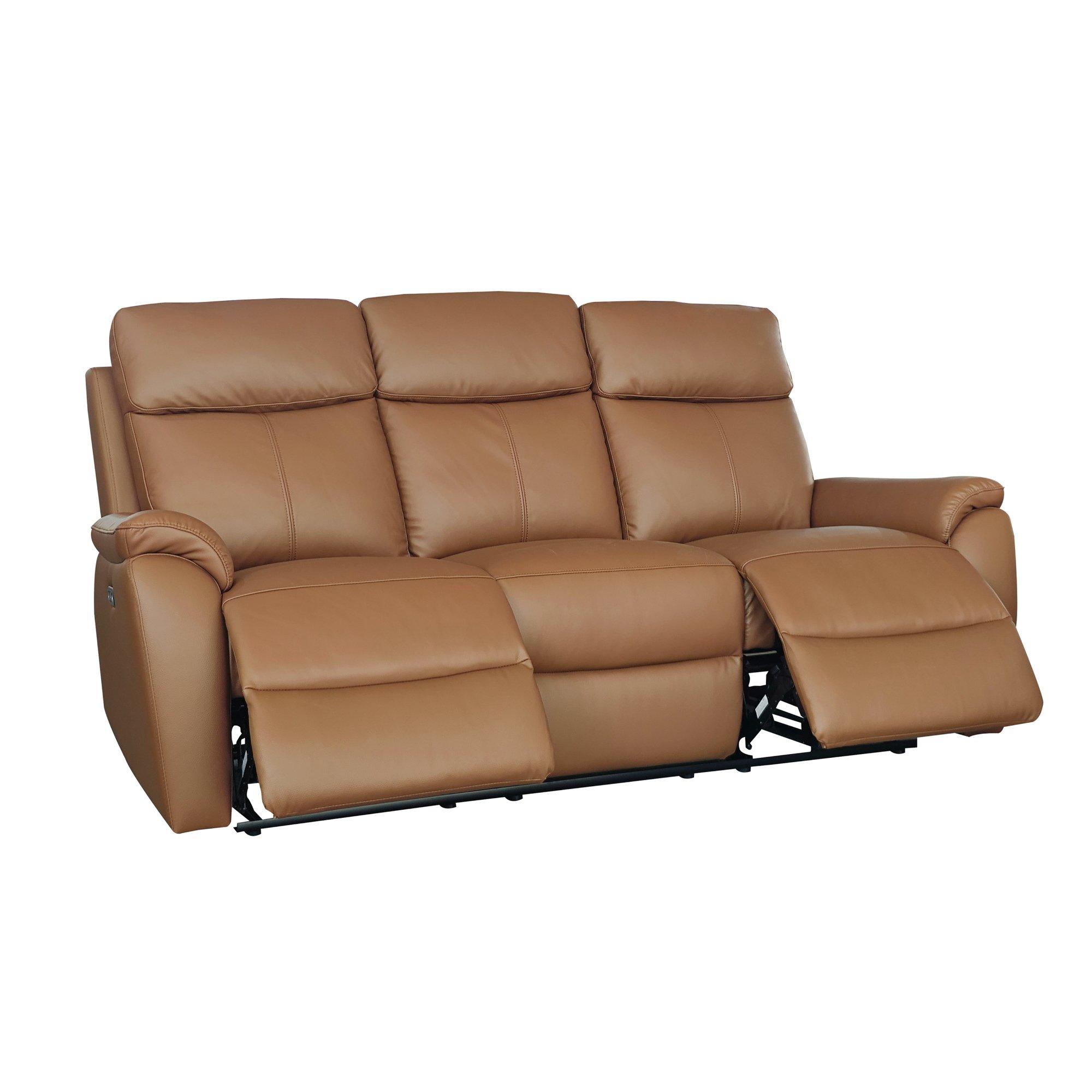 Tan - Aspire - Kingsmere 3 + 2 + 1 Power Recliner Sofa Suite - 2