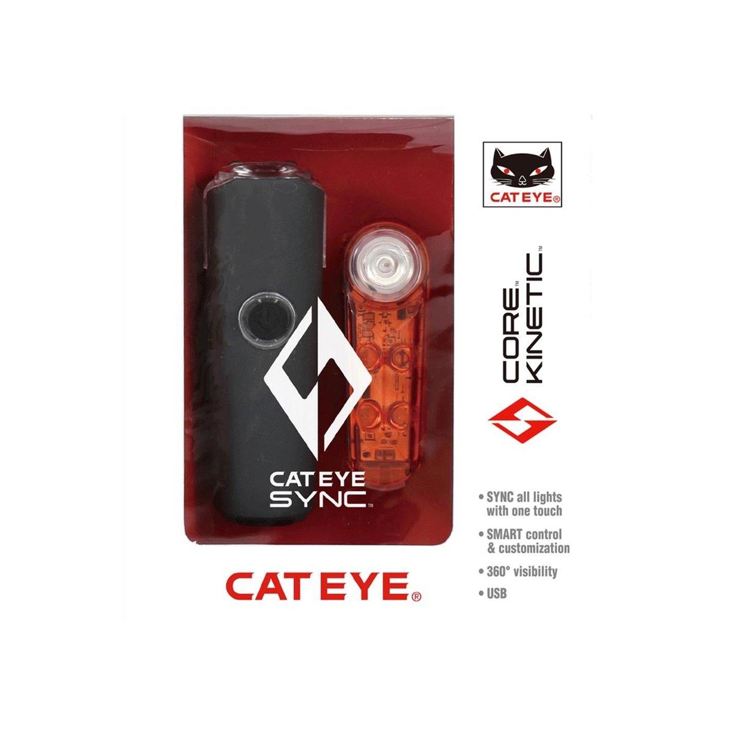 None - Cateye - Sync Core / Sync Kinetic Bluetooth Bike Light Set - 4