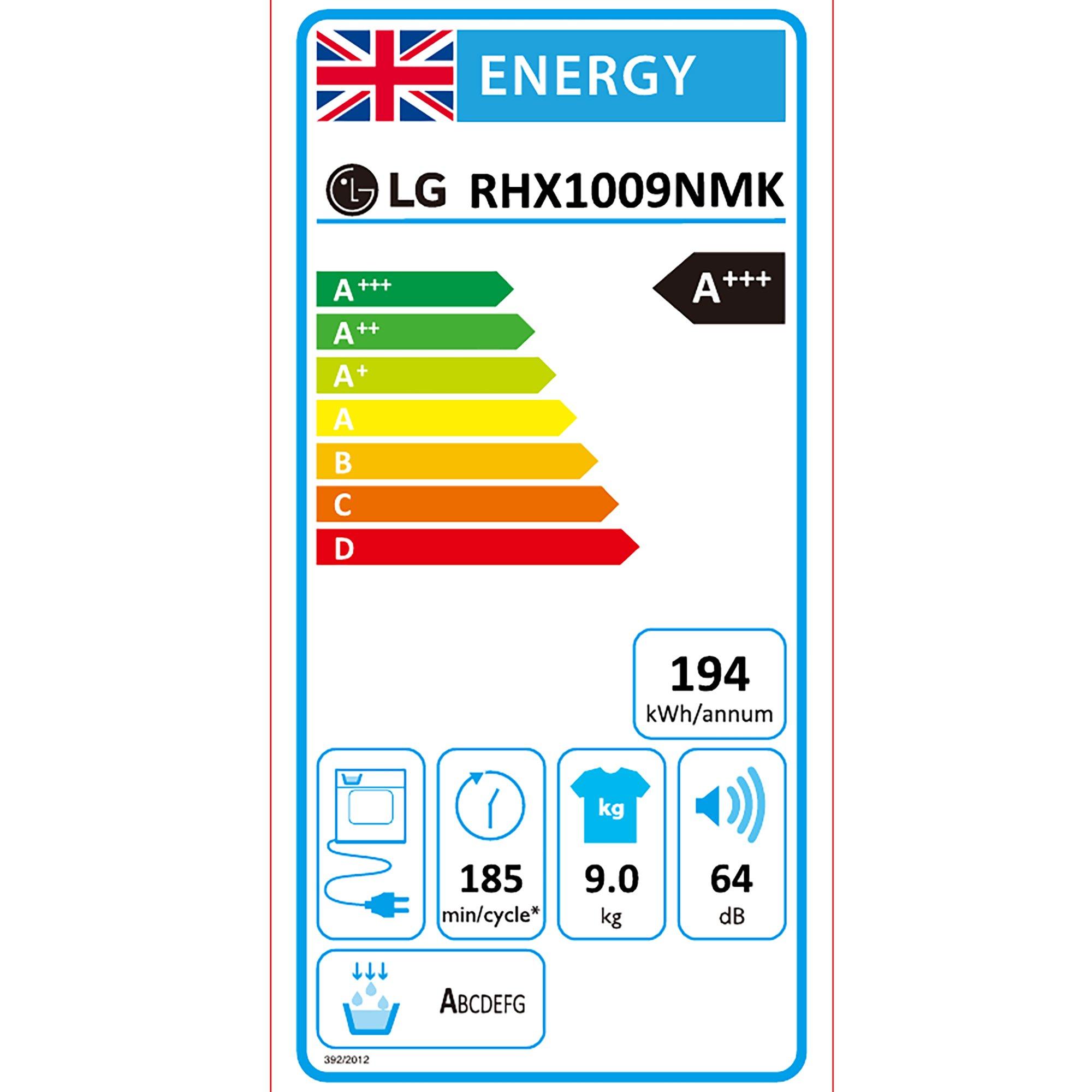 Slate Grey - LG - X10 Series ThinQ™ 9kg Heat Pump Tumble Dryer - 7