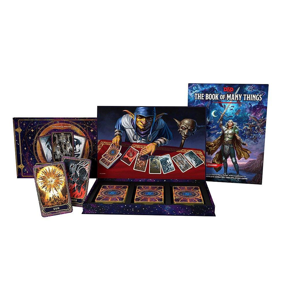 Dungeons And Dragons  D&D - The Deck Of Many Things + Expansion Book -  Format An