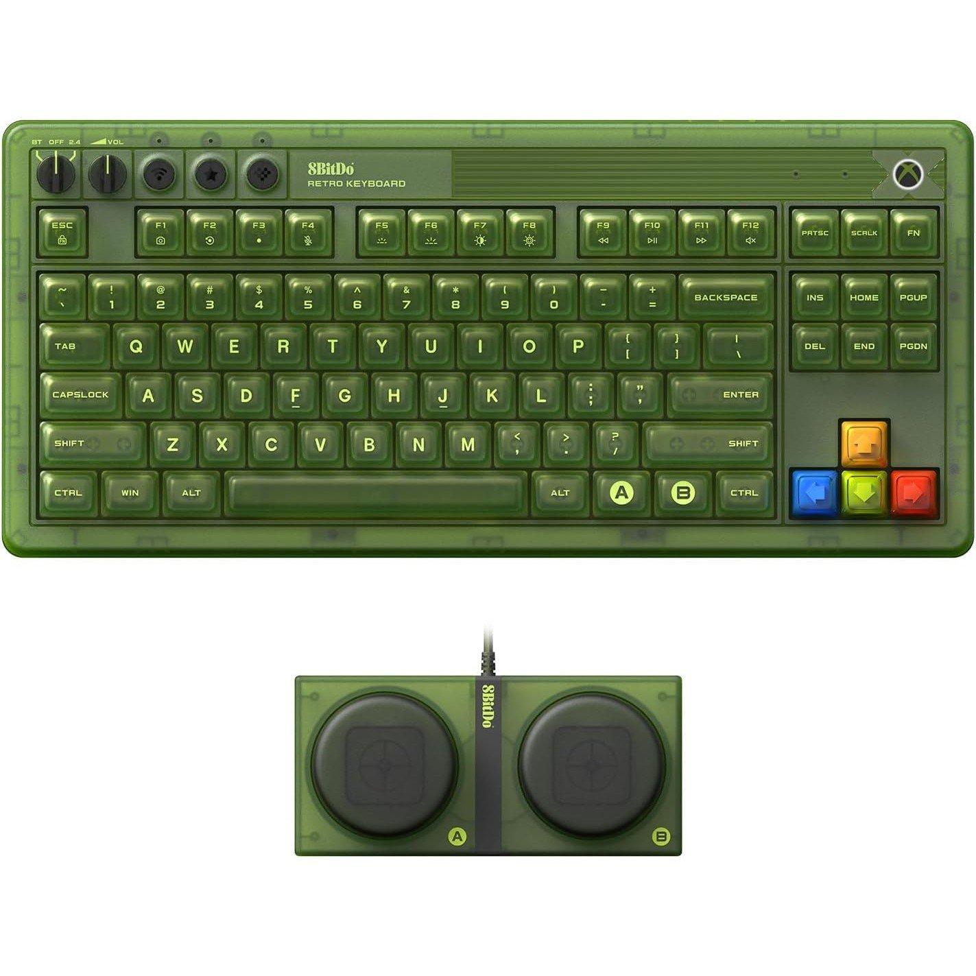 8Bitdo Retro 87 Mechanical Keyboard with RGB Backlight, Bluetooth/2.4G/USB-C Hot Swappable Wireless Gaming Keyboard for Windows and Android - Xbox Edition (Officially Licensed) - ISO UK Layout - Image 4