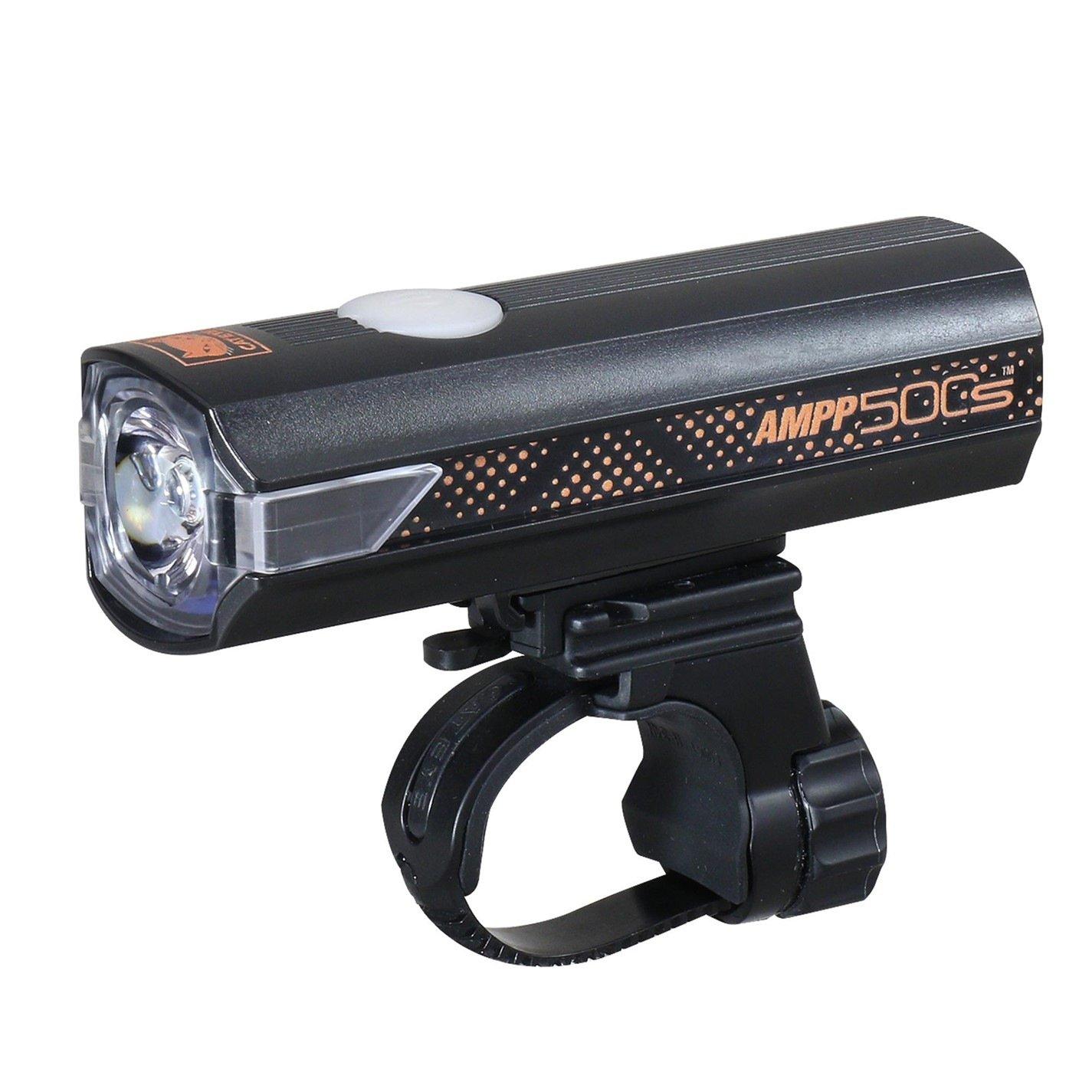 Black/Orange - Cateye - AMPP 500S Colour Edition Front Bike Light - 1