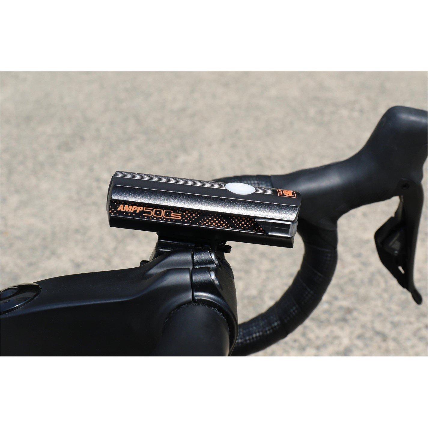 Black/Orange - Cateye - AMPP 500S Colour Edition Front Bike Light - 2
