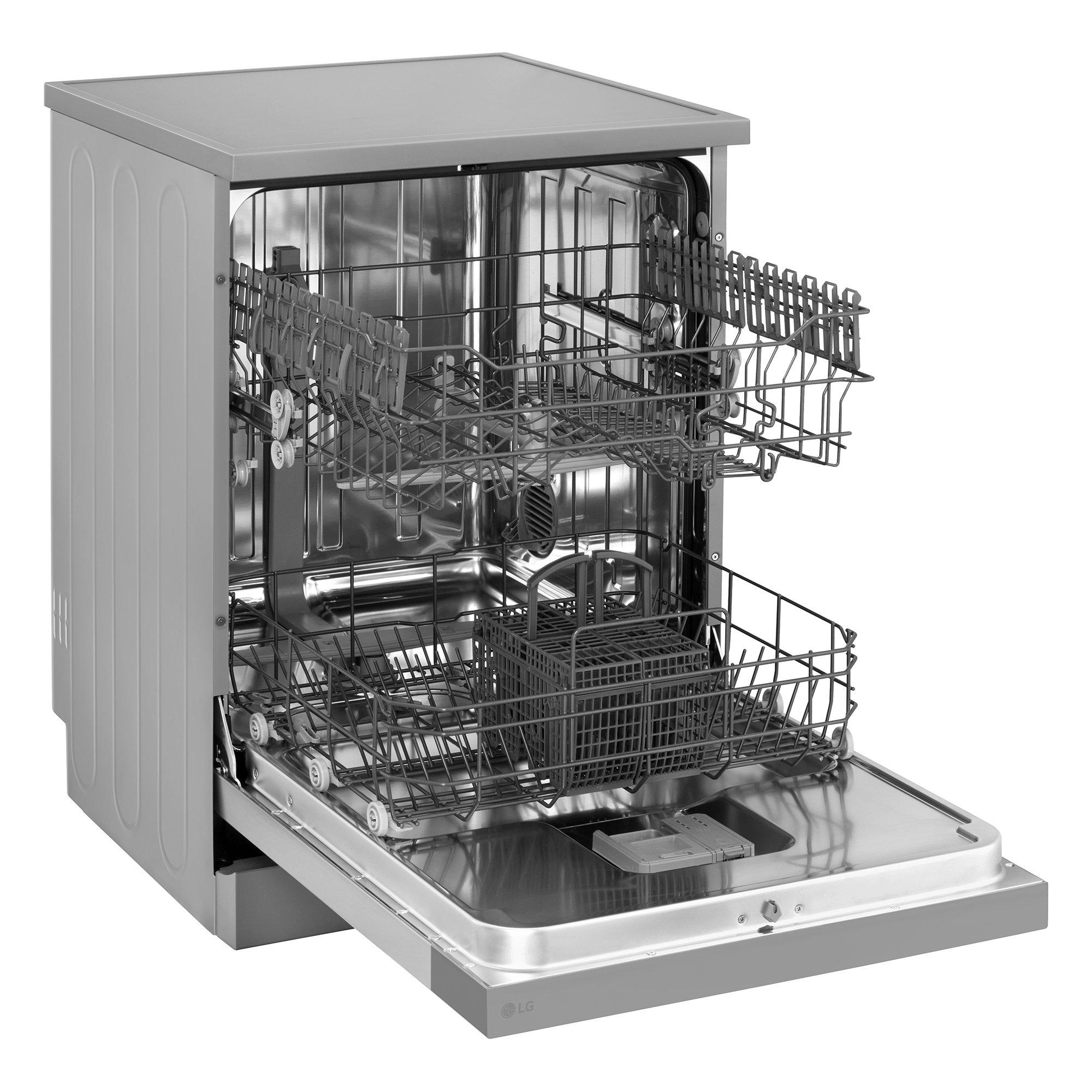 Silver - LG - DF030FL 13 PS Freestanding Full Size Dishwasher - 3