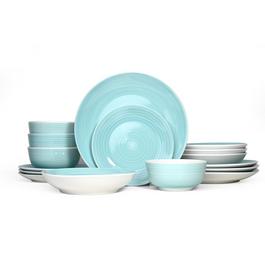 Waterside 16pc Aqua Splash Spin Wash Dinner Set