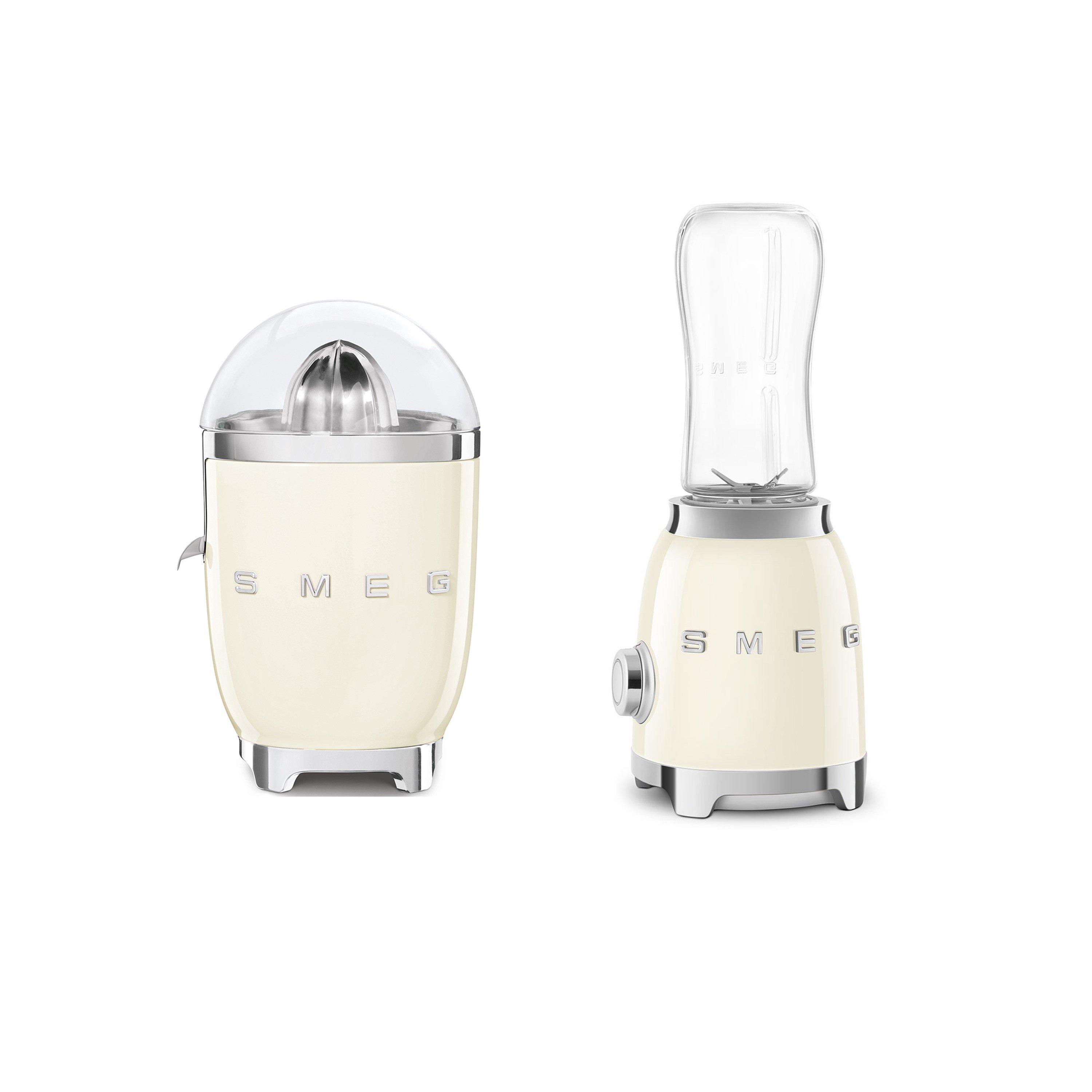 Cream - Smeg - Blender and Juicer Set Compact Personal Blender and Citrus Juicer - 1