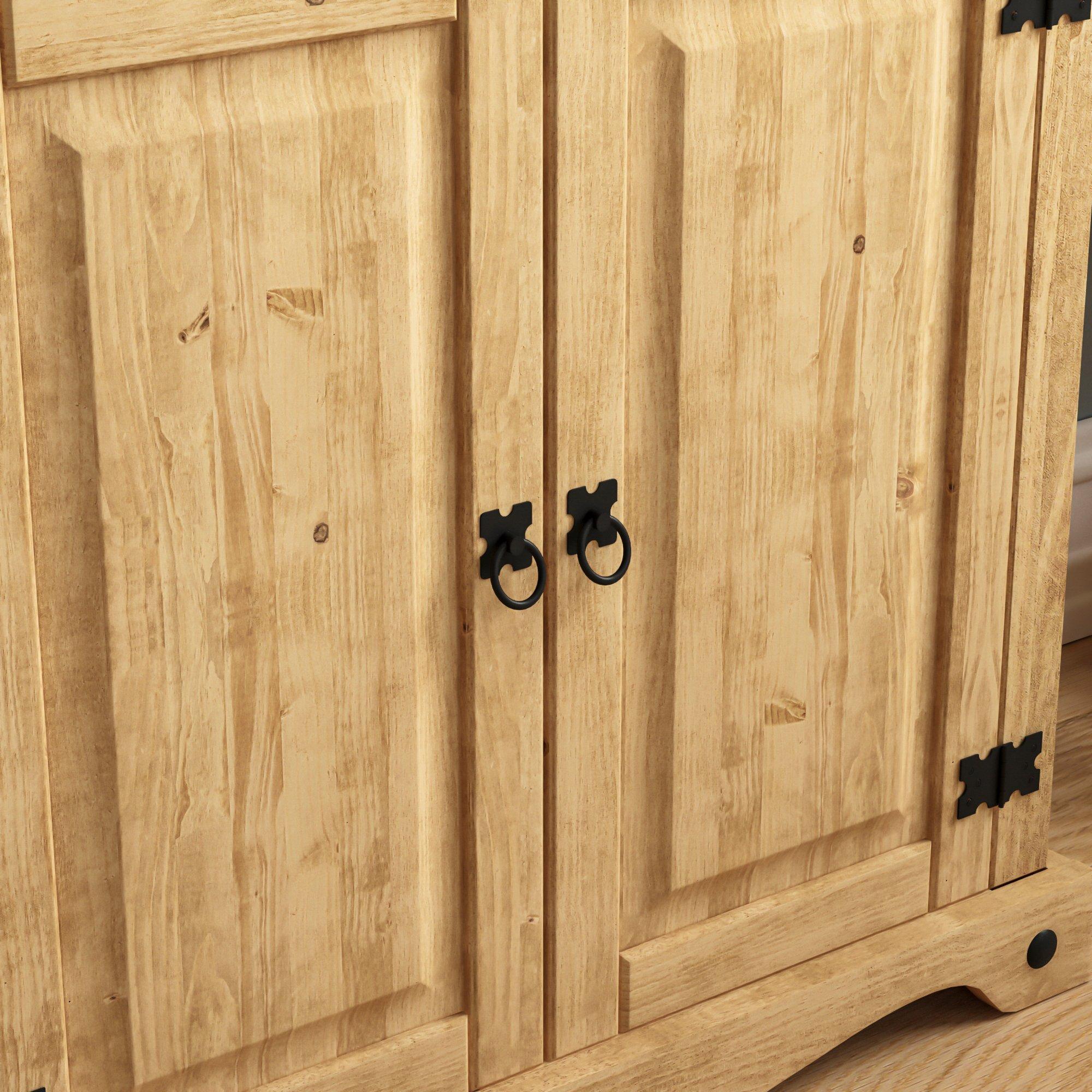 Pine - Lassic - Vida Designs Corona 2 Door Bookcase - 5