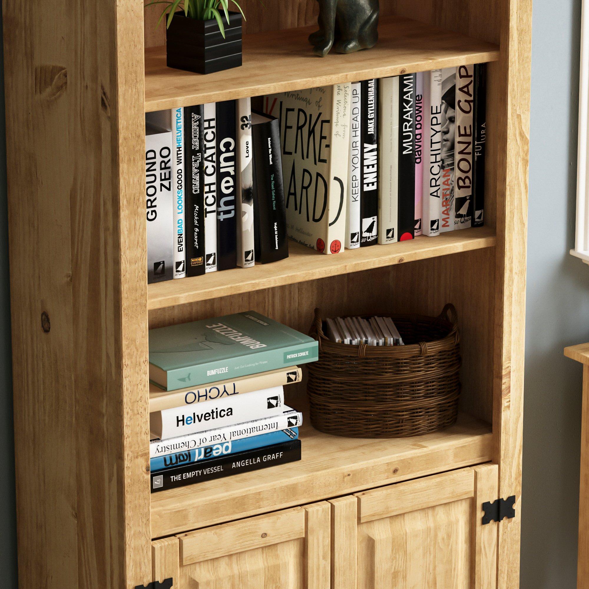 Pine - Lassic - Vida Designs Corona 2 Door Bookcase - 6