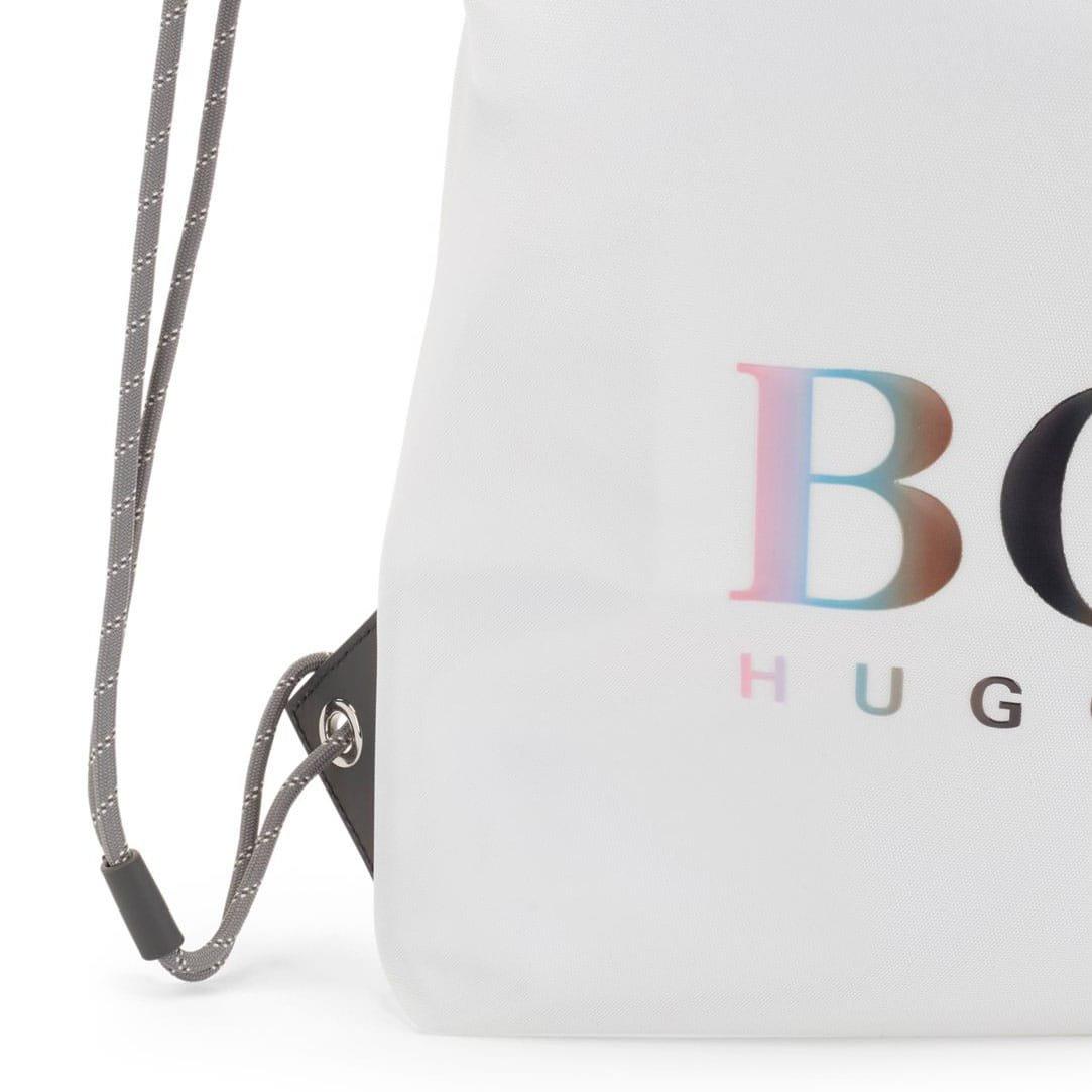 White - Boss - Tlove Drawstring Backpack - 2