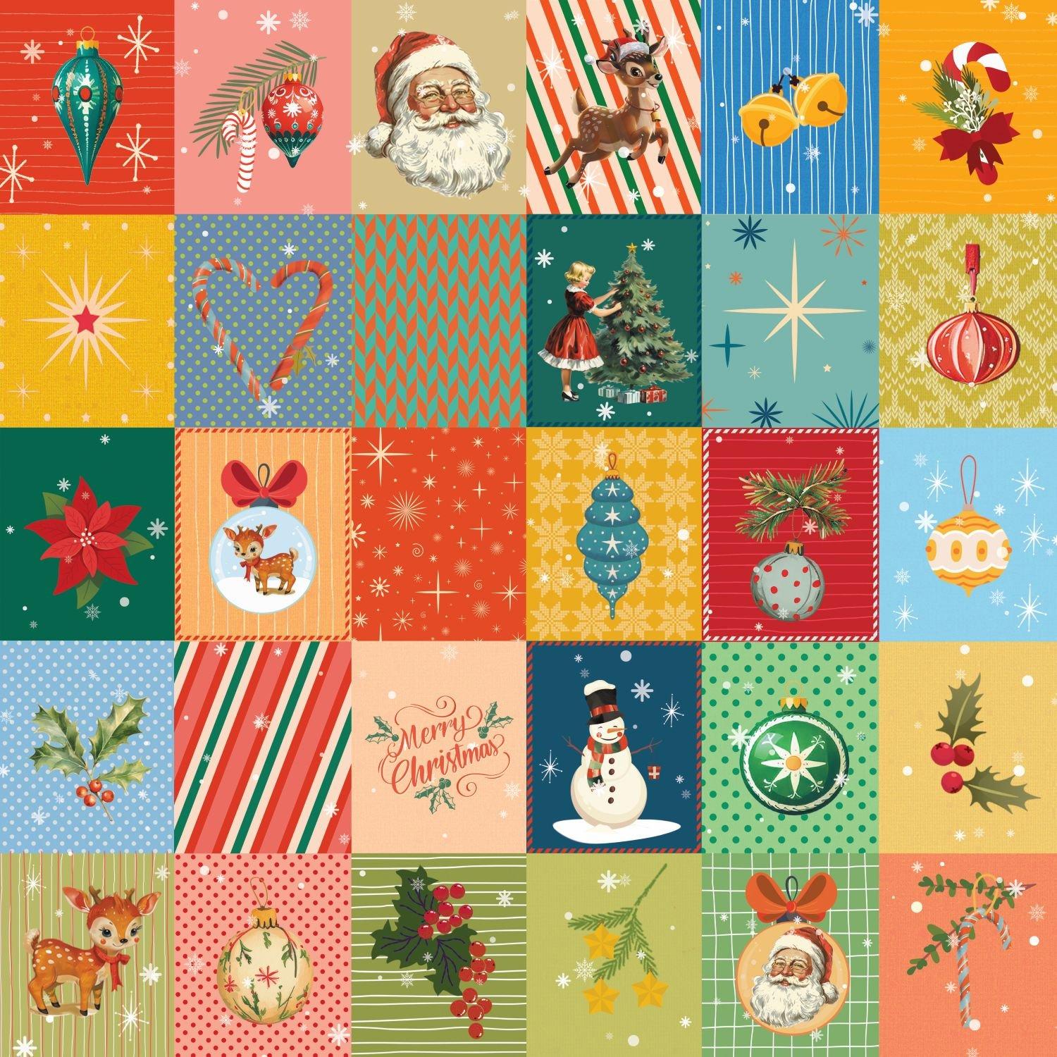 Multi - Crafters Companion - Retro Christmas Collection 12 x12 Paper Pad - 5