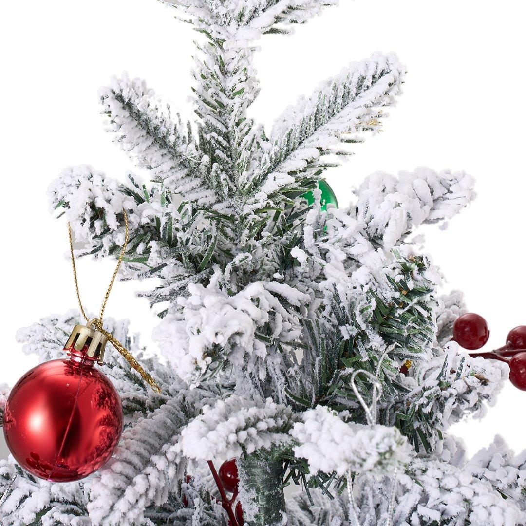 Green - LIFE IDEAS - Christmas Tree Ground Stake with Light and Timer - 6