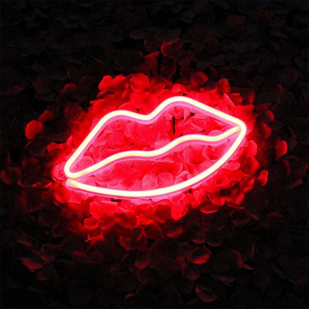 Red Neon - Litely - Lips LED Red Neon Light - 2