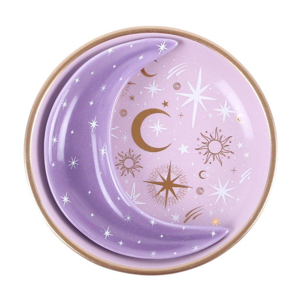 White - Something Different - Purple Moon Stacking Trinket Dishes - 2