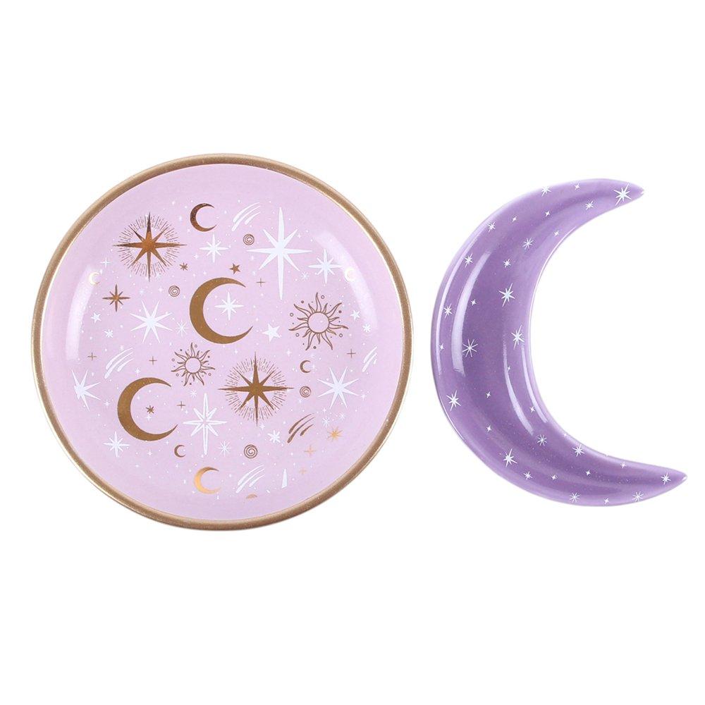 White - Something Different - Purple Moon Stacking Trinket Dishes - 3