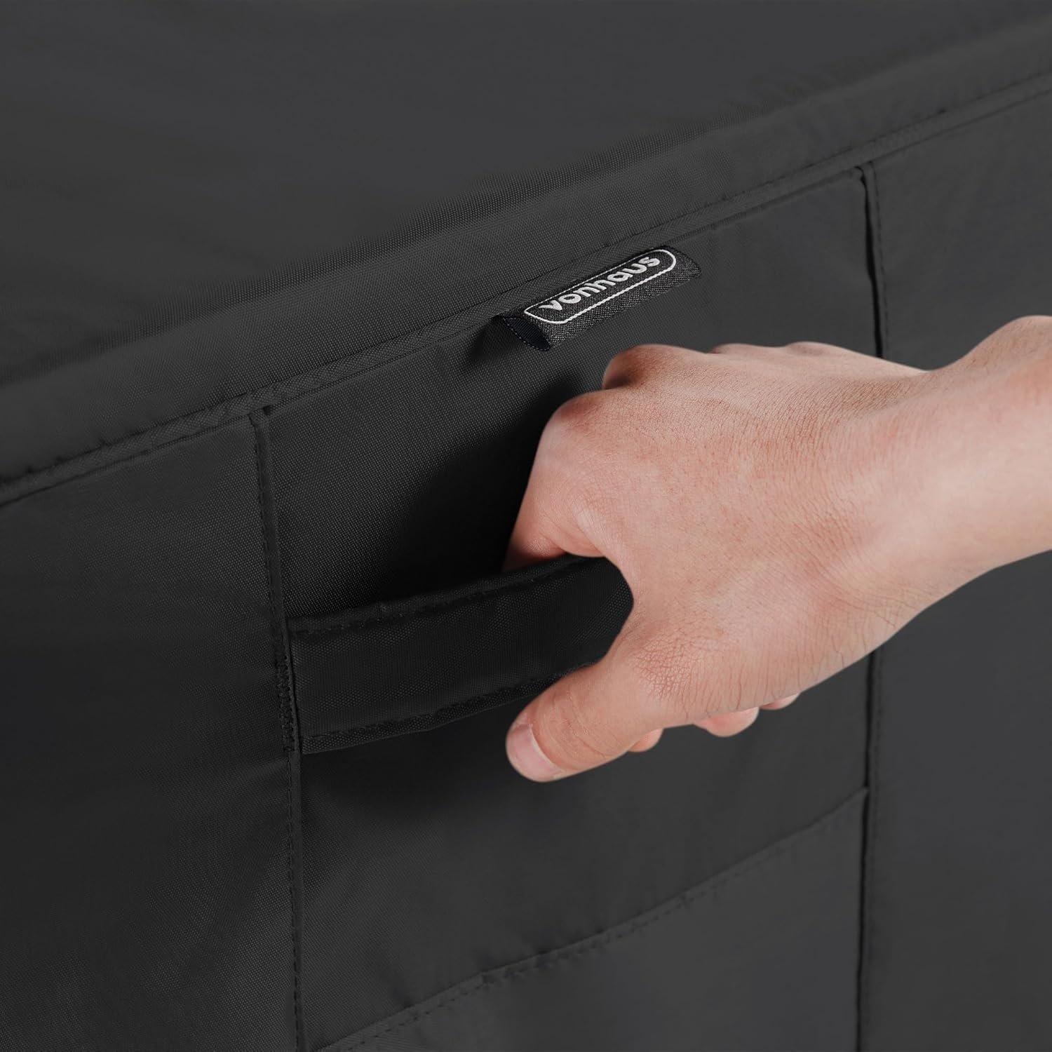 Black - VonHaus - Medium BBQ Grill Cover- 152(w) x67(d) x124.5(h) - 8