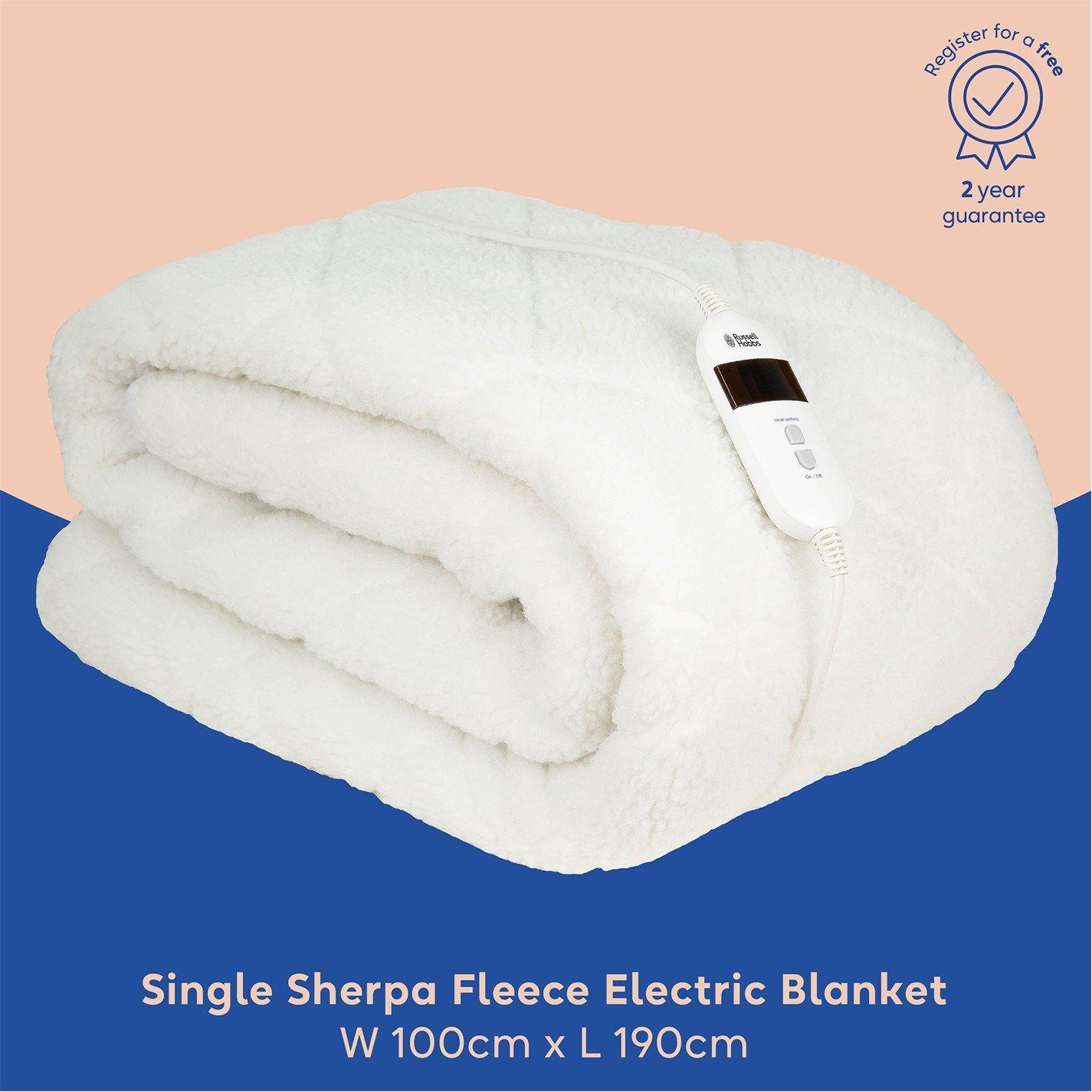 White - Russell Hobbs - RHESB8001 Electric Blanket Single - 2