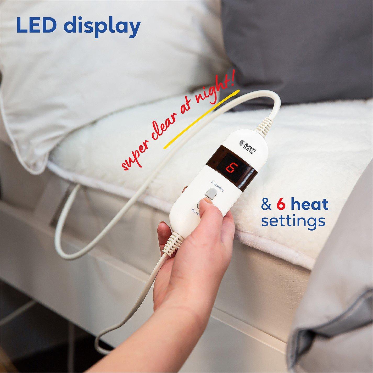 White - Russell Hobbs - RHESB8001 Electric Blanket Single - 5