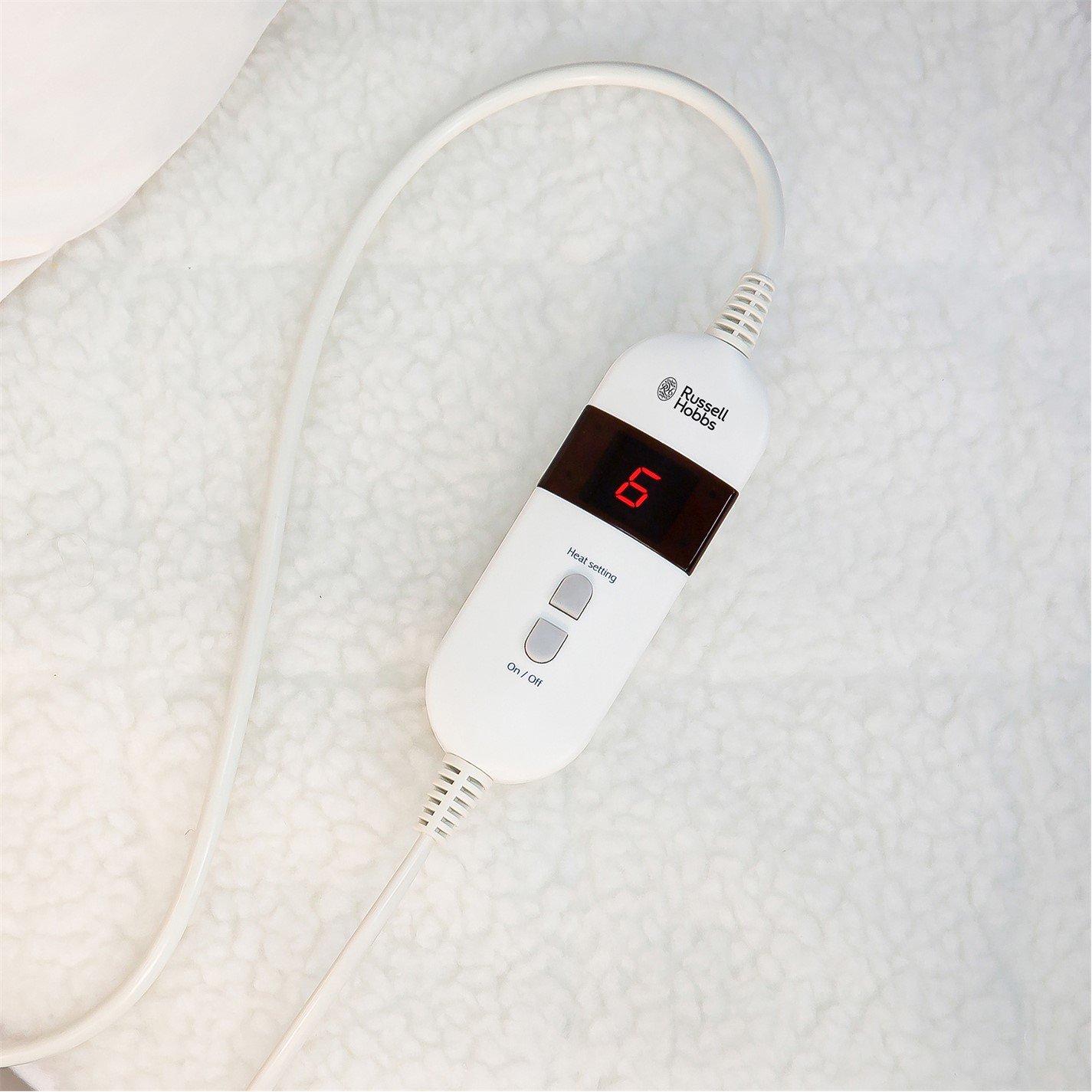 White - Russell Hobbs - RHESB8001 Electric Blanket Single - 7