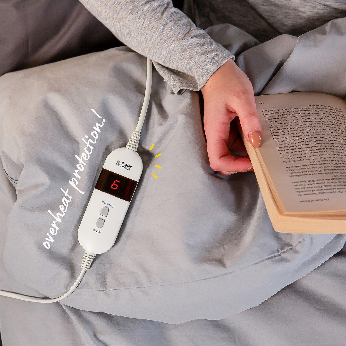 White - Russell Hobbs - RHESB8001 Electric Blanket Single - 8