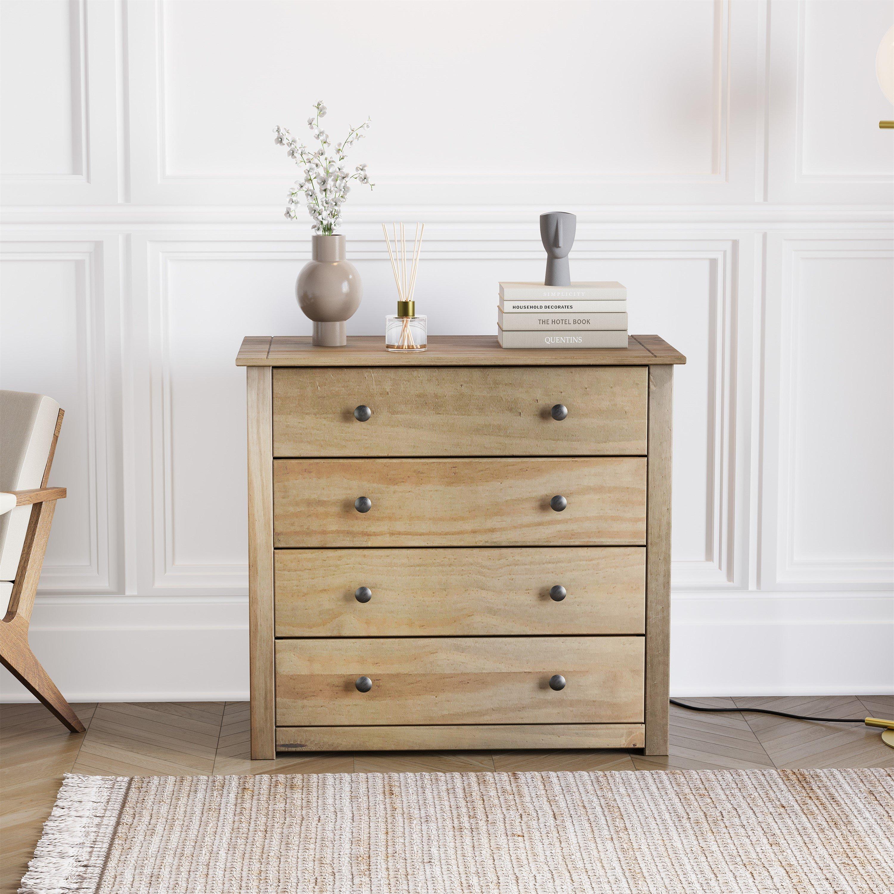 Pine - Lassic - Vida Designs Panama 4 Drawer Chest - 3