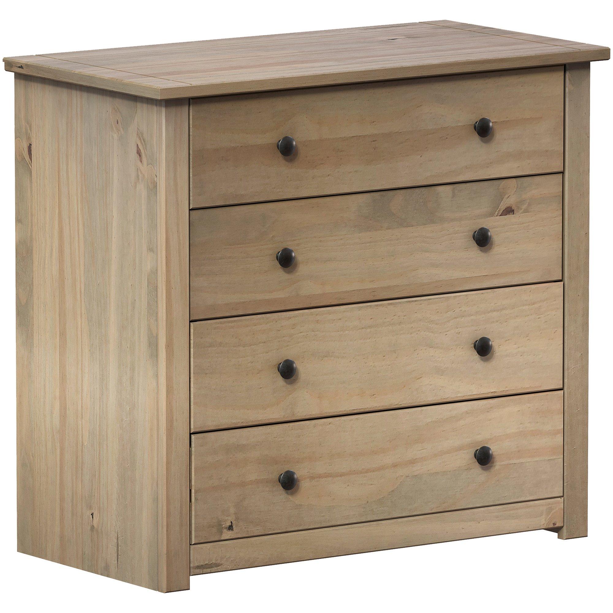 Pine - Lassic - Vida Designs Panama 4 Drawer Chest - 7