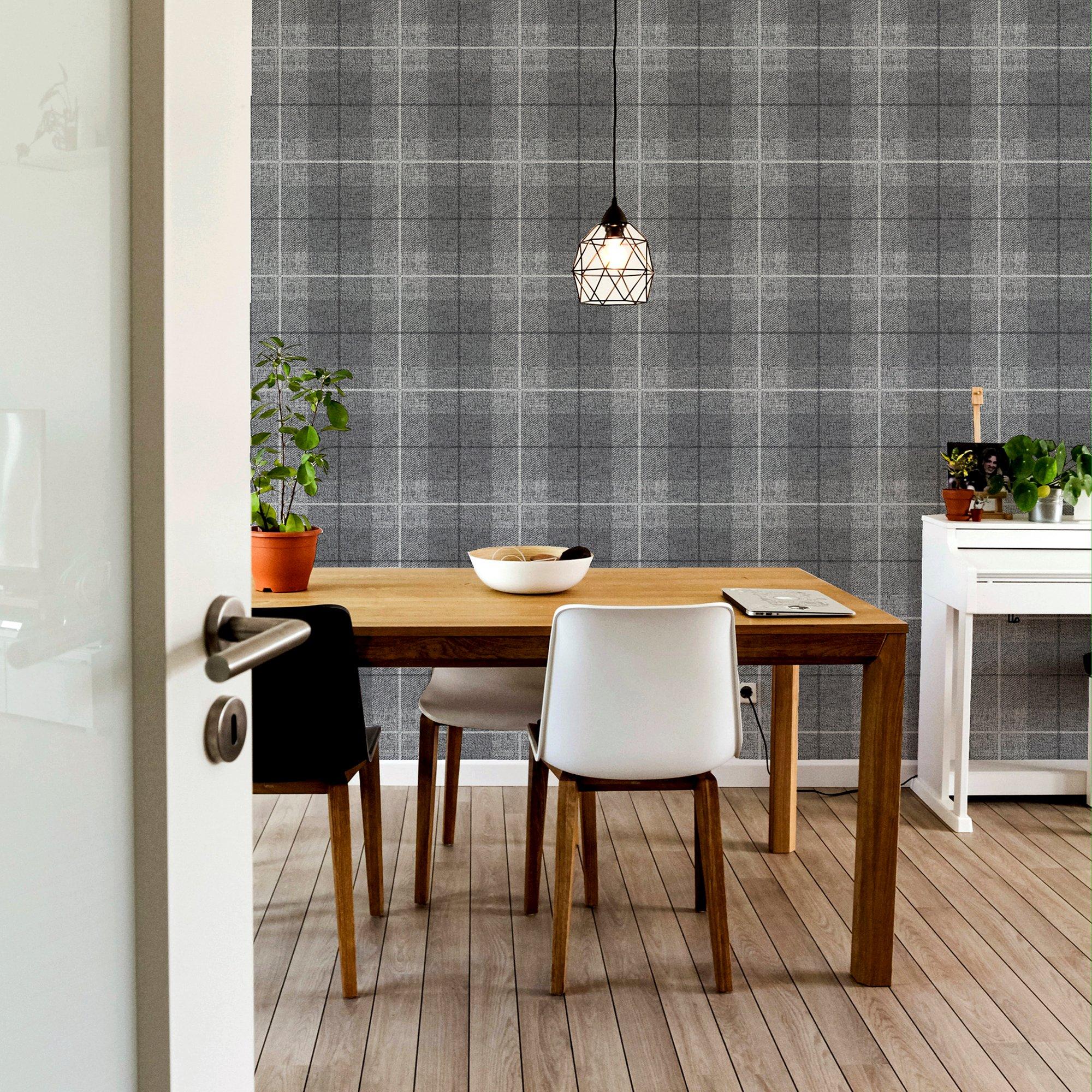 Charcoal - Arthouse - Country Tartan Charcoal sw6 - 3