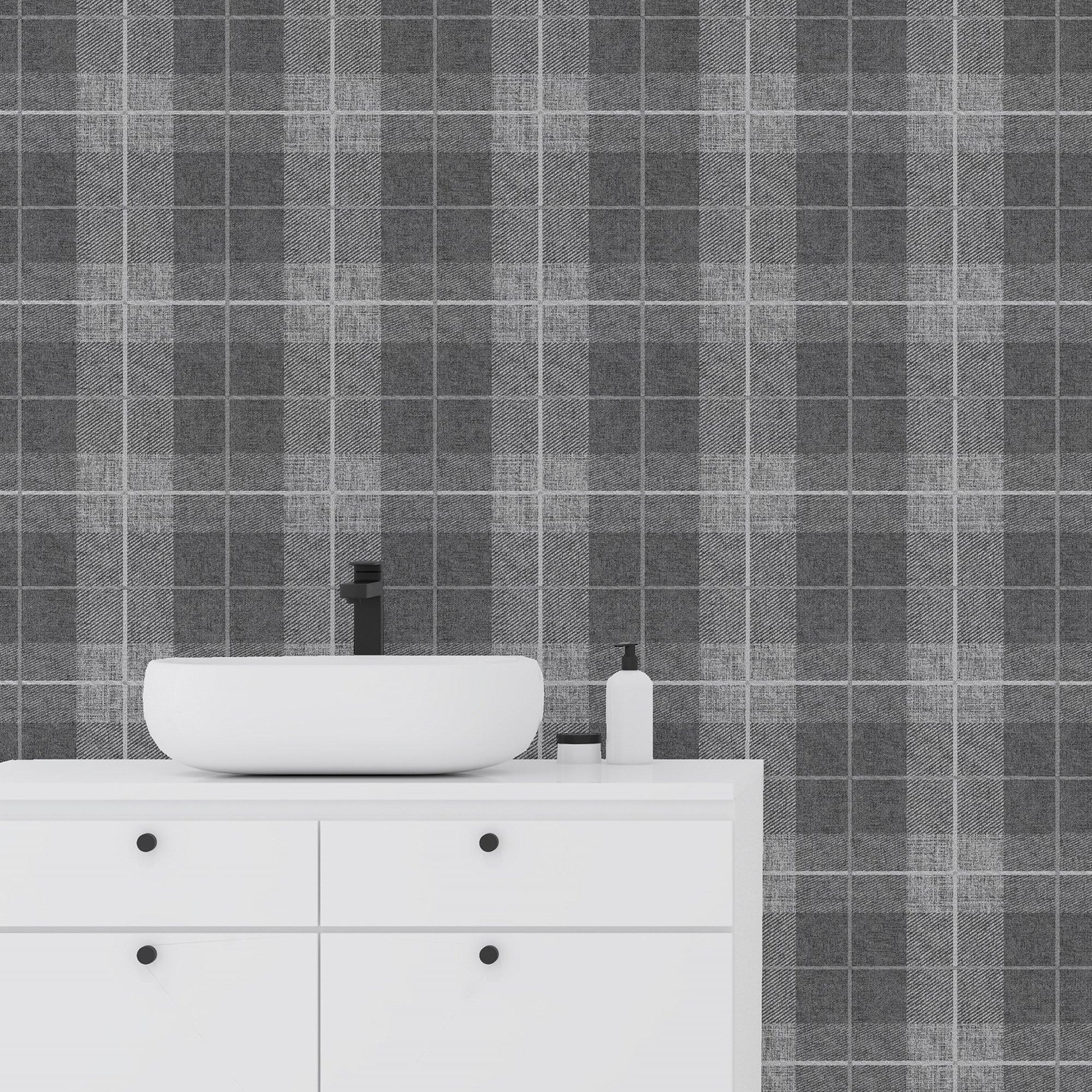 Charcoal - Arthouse - Country Tartan Charcoal sw6 - 4