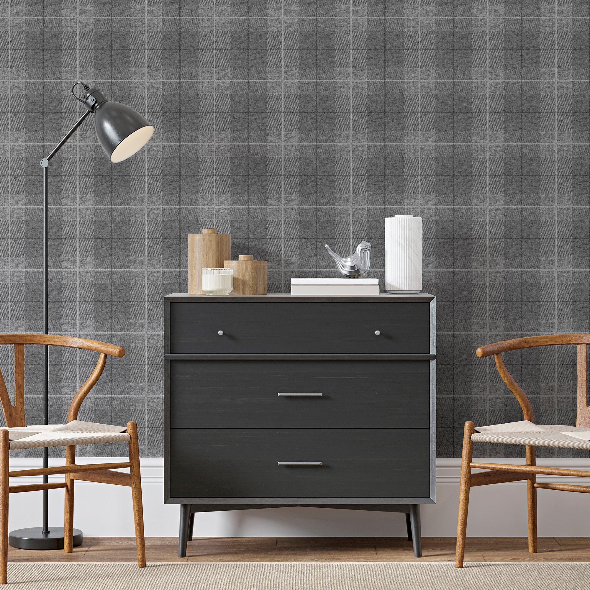 Charcoal - Arthouse - Country Tartan Charcoal sw6 - 6