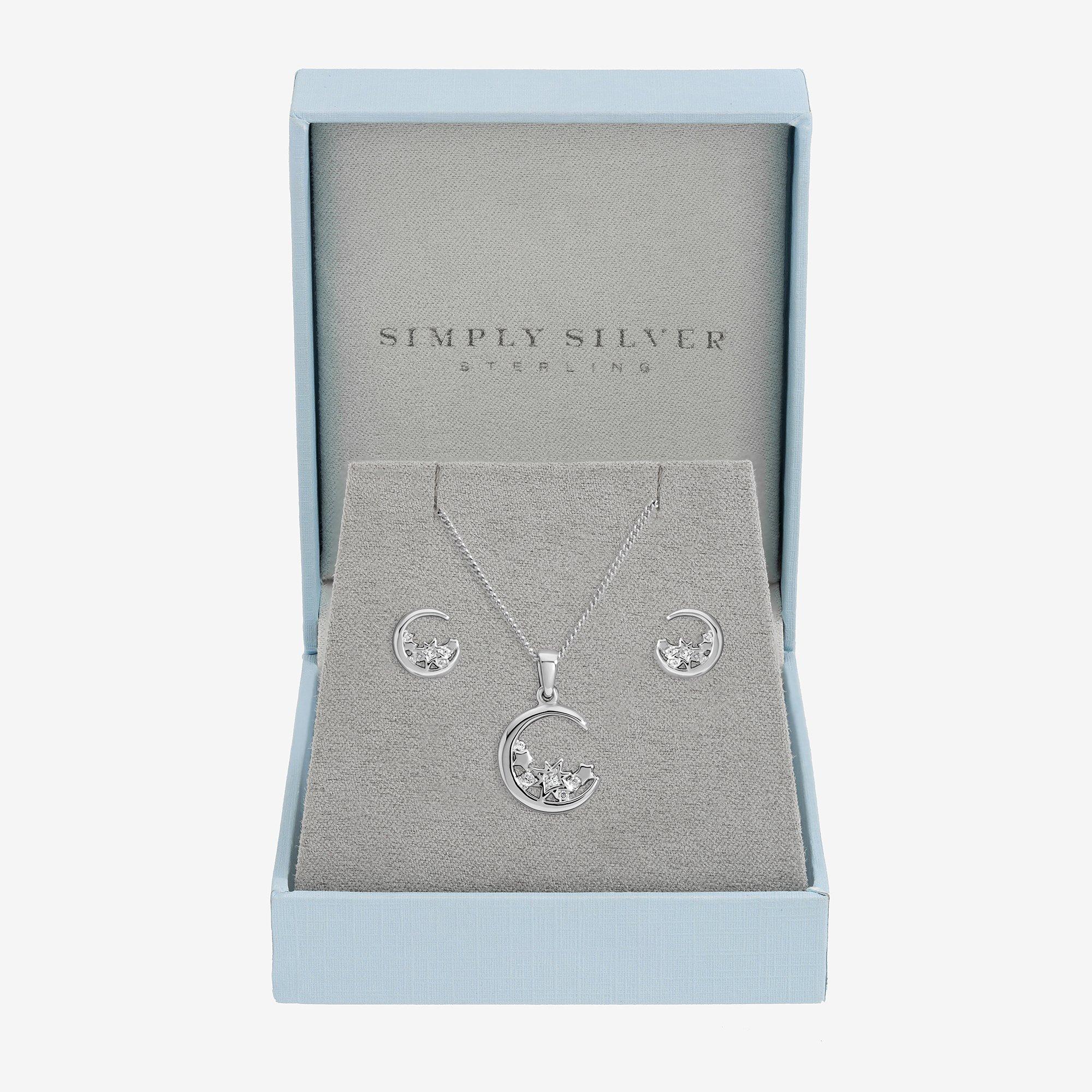 Silver - Inicio - Sterling Silver Plated Celestial Set - Gift Box - 1