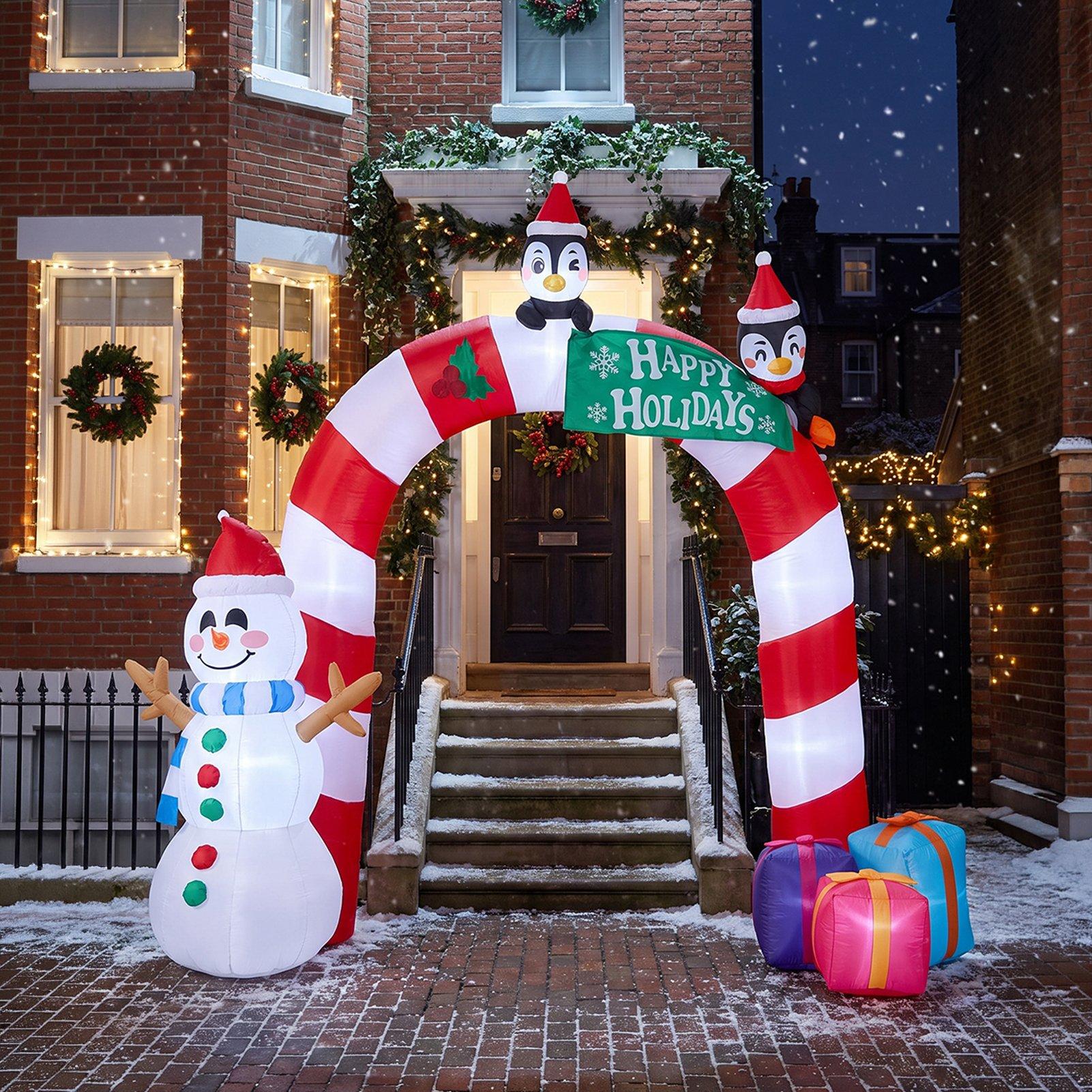 Multi - LIFE IDEAS - Christmas Candy Inflatable Archway - 1