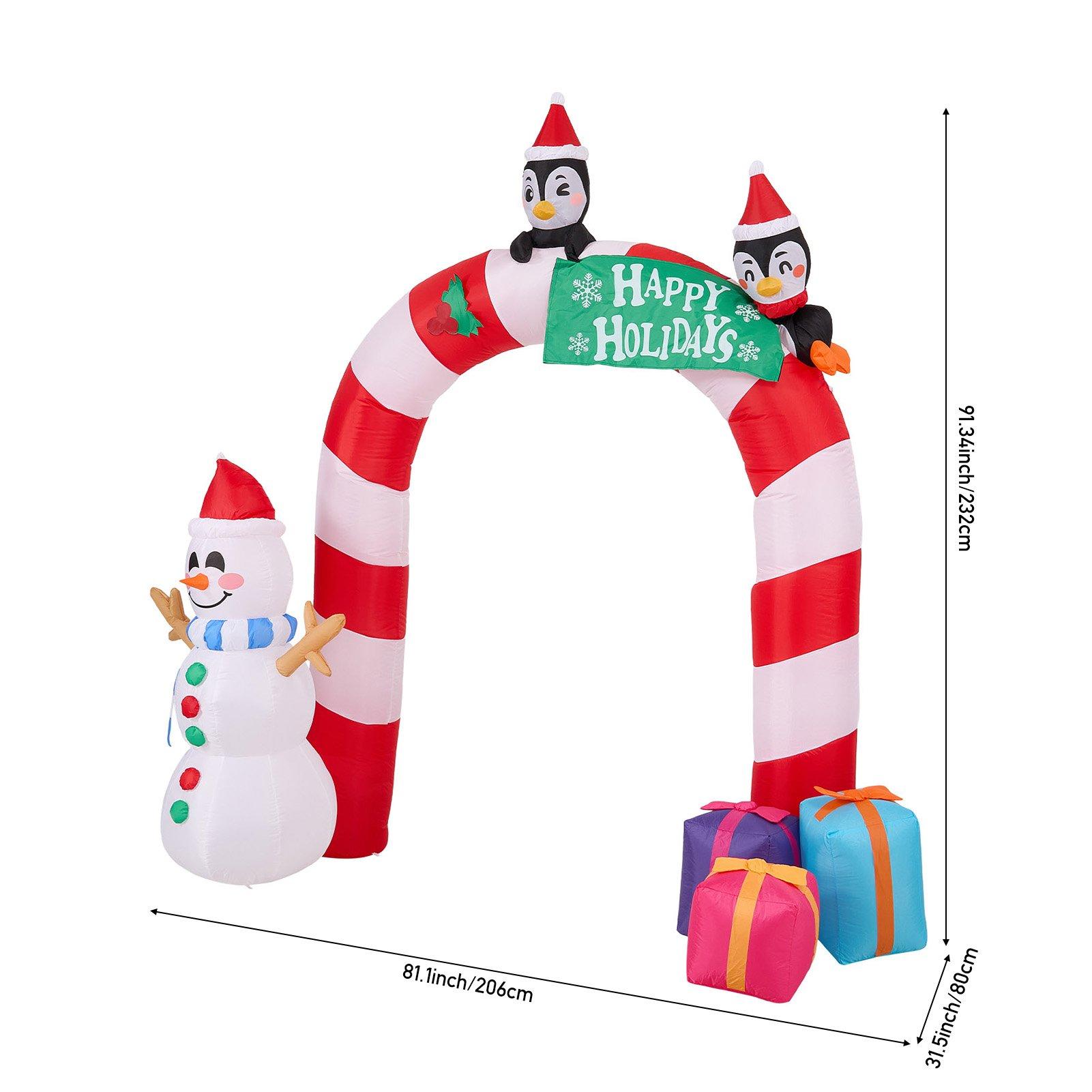 Multi - LIFE IDEAS - Christmas Candy Inflatable Archway - 2