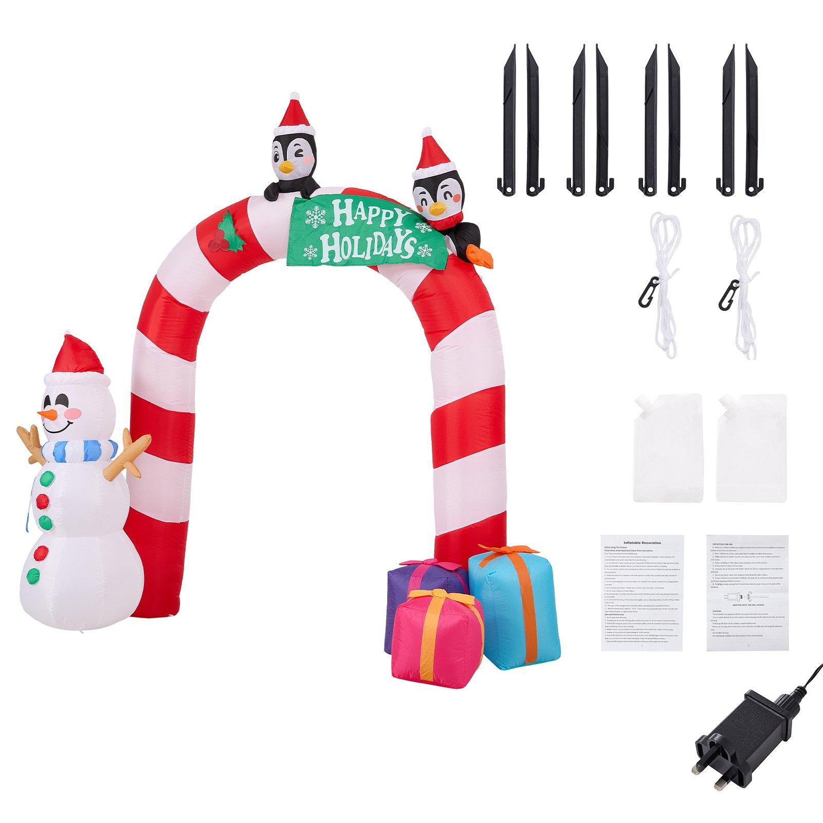 Multi - LIFE IDEAS - Christmas Candy Inflatable Archway - 12