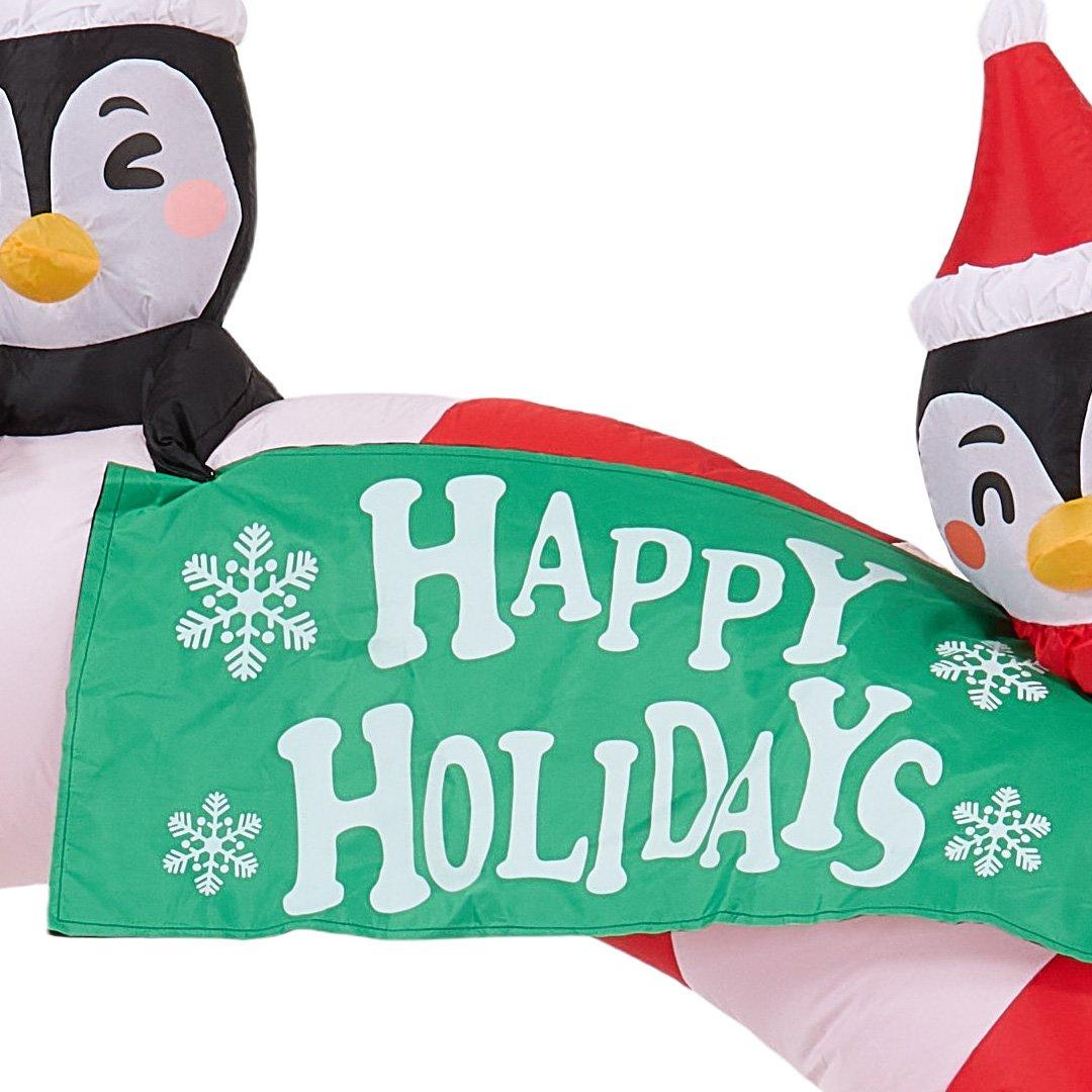 Multi - LIFE IDEAS - Christmas Candy Inflatable Archway - 6