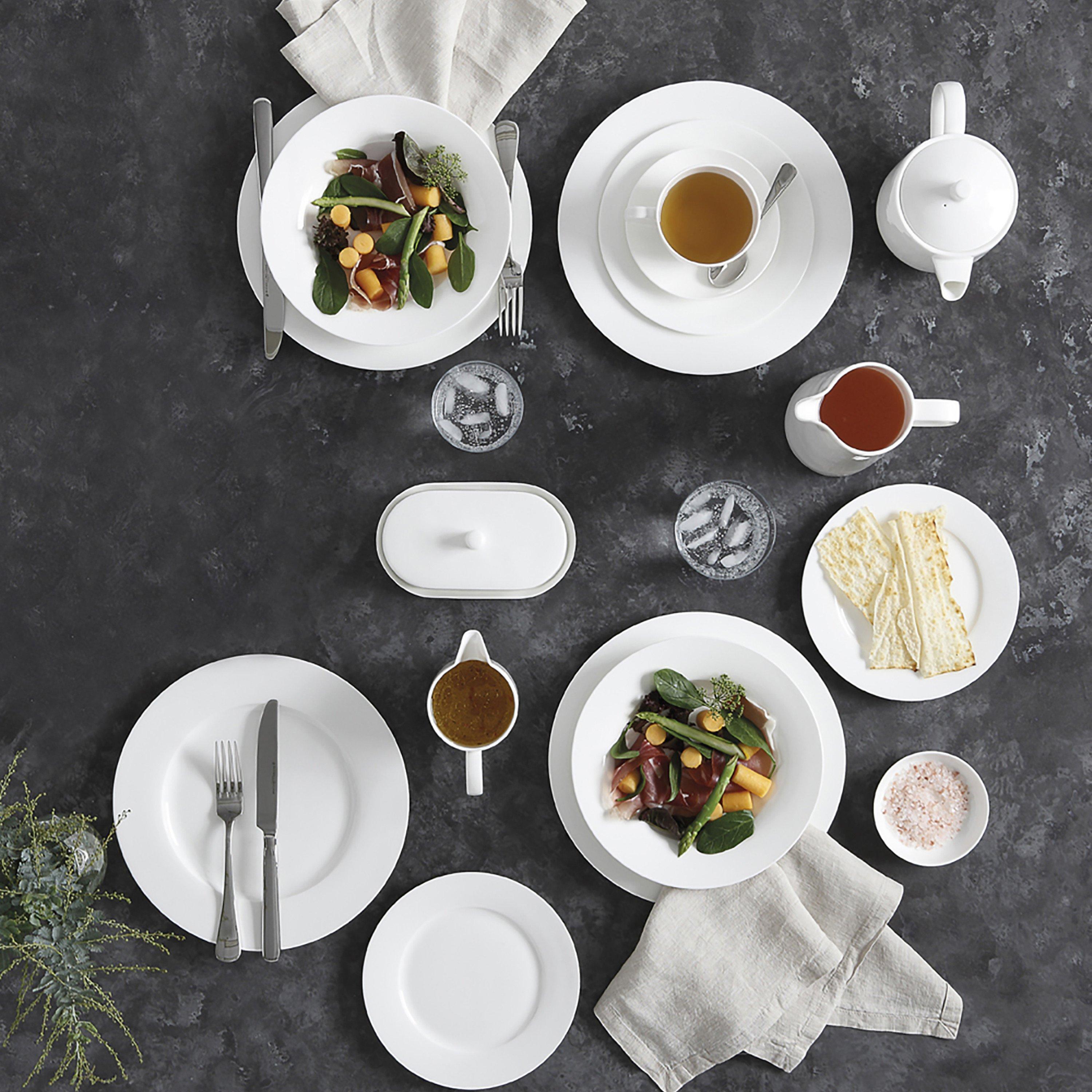 White - Maxwell & Williams - Maxwell & Williams Cashmere Rim Twelve Piece Dinne - 2