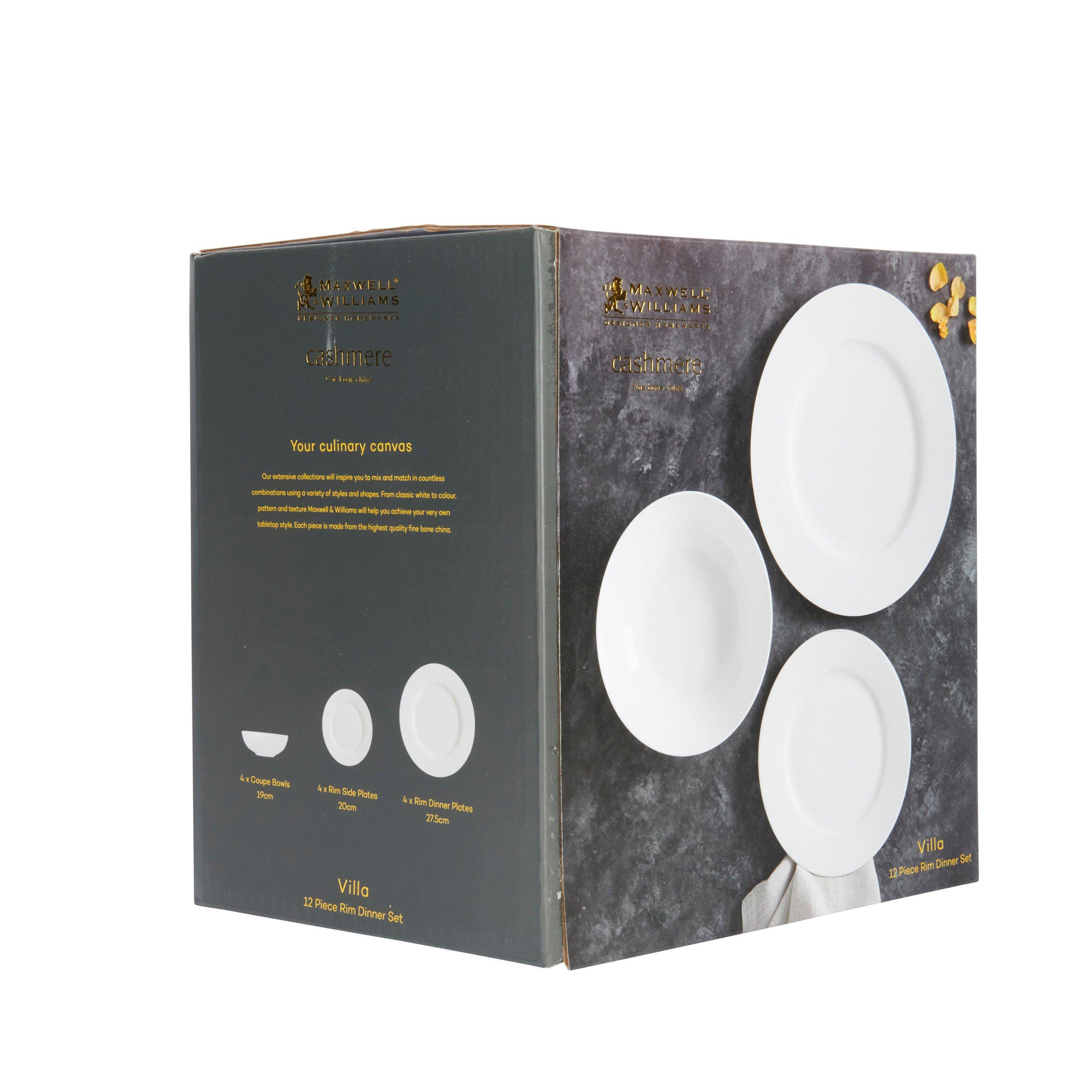 White - Maxwell & Williams - Maxwell & Williams Cashmere Rim Twelve Piece Dinne - 3