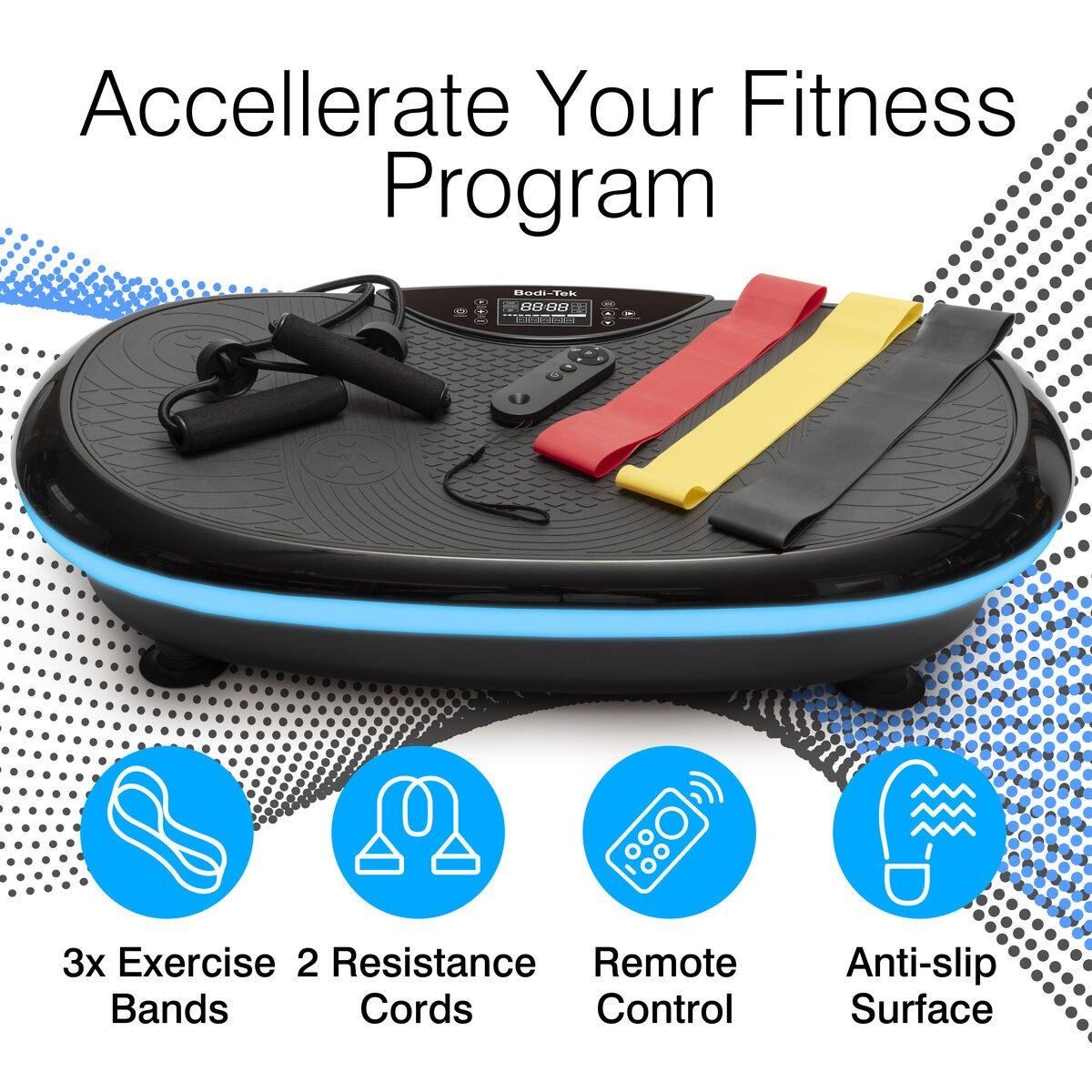 Black - Bodi-Tek - Bodi-Tek 4D Vibration Plate Exercise Machine - 5