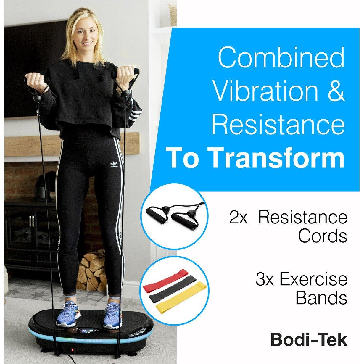 Black - Bodi-Tek - Bodi-Tek 4D Vibration Plate Exercise Machine - 6