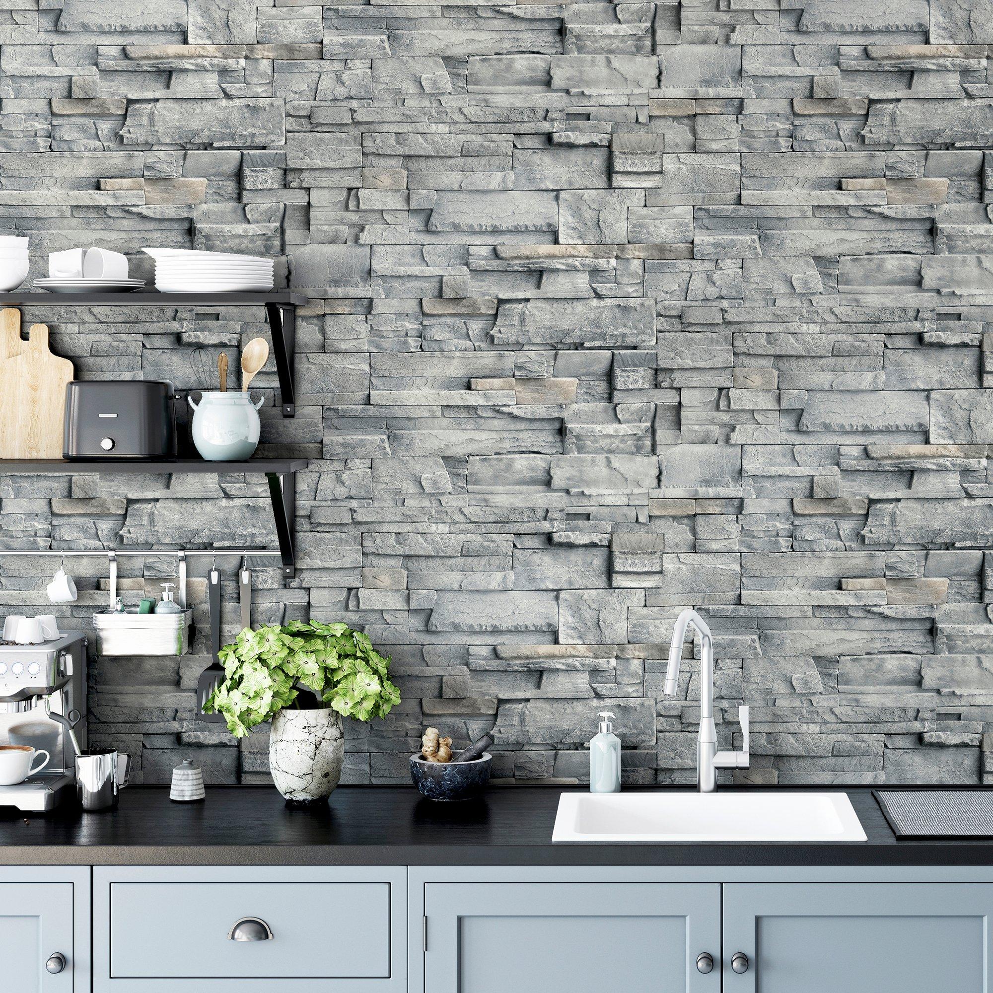 Grey - Arthouse - Slate Wall Grey sw12 - 4