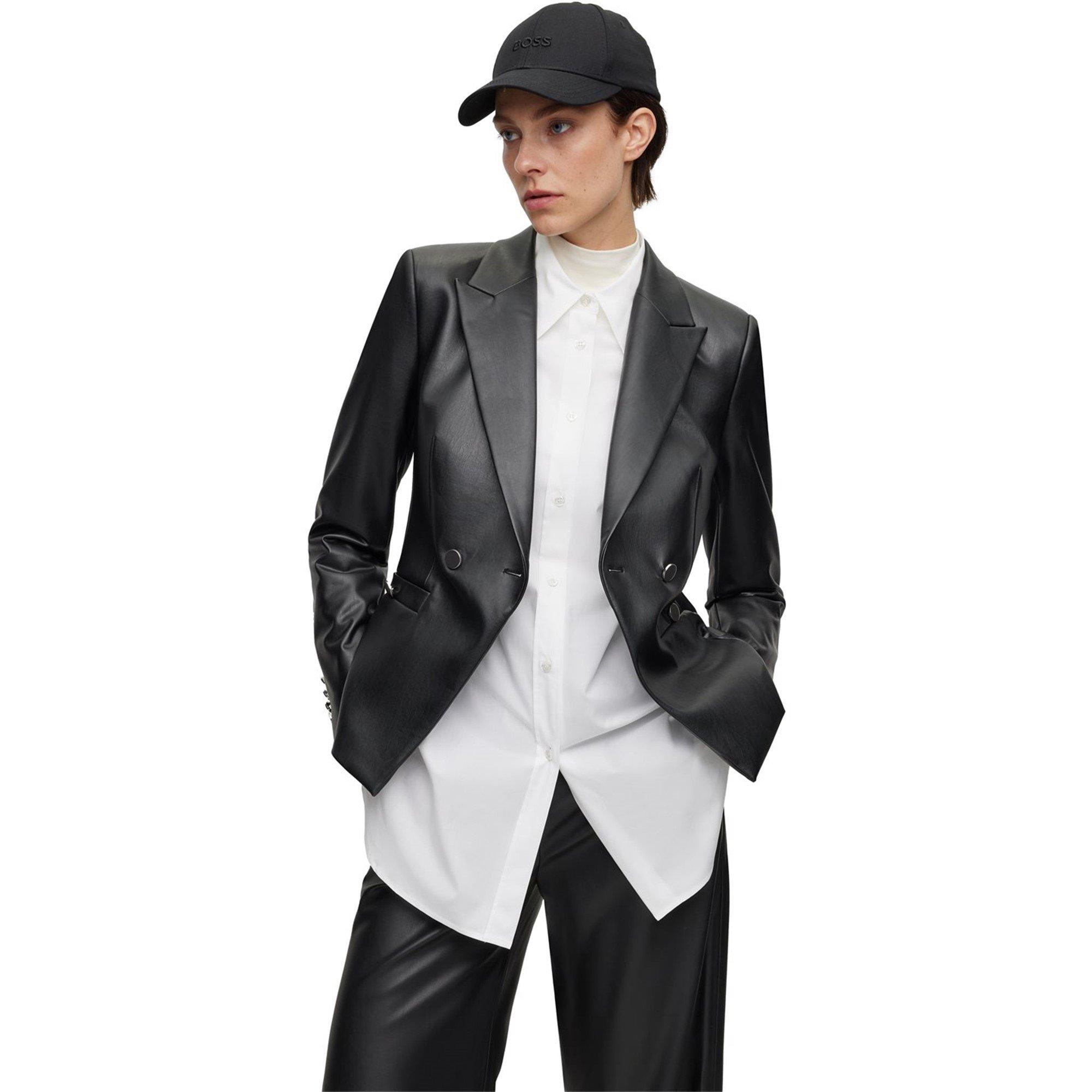 Black - Boss - Women's Ari-BOW Baseball Cap with Satin Bow Detailing - 4