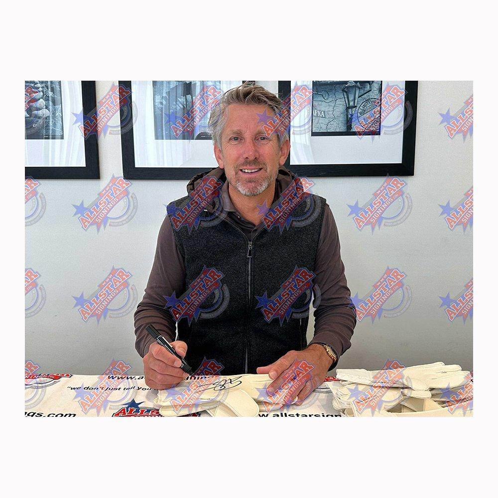 White - AllStarSignings Ltd - Edwin Van der Sar signed framed goalkeeper glove - 2