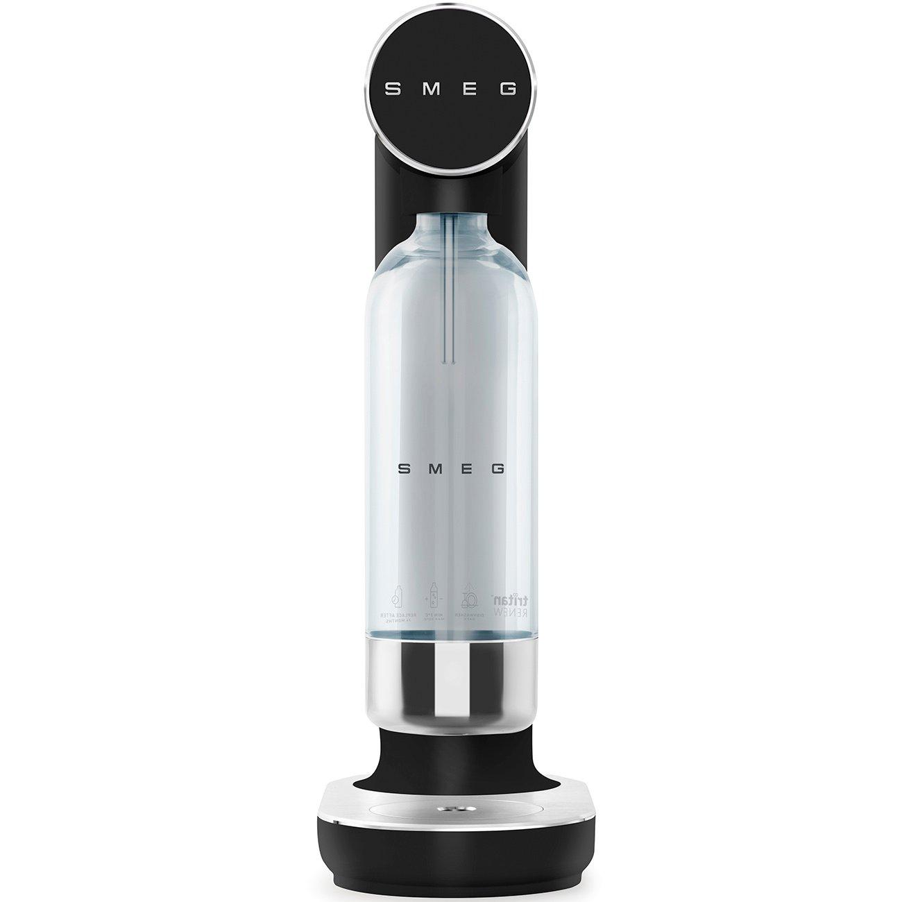 Black - Smeg - Soda Maker with Additional Reusable Bottle - 2
