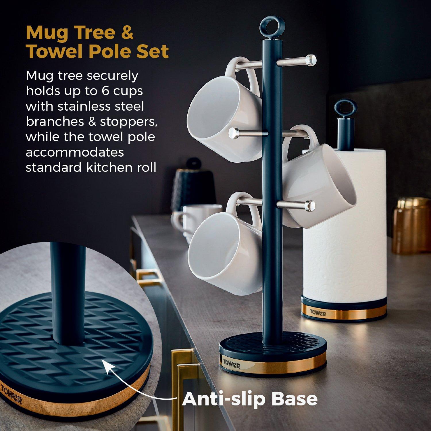 Midnight Blue - Tower - Empire 5 Piece Kitchen Set 1.7L Electric Kettle - 5