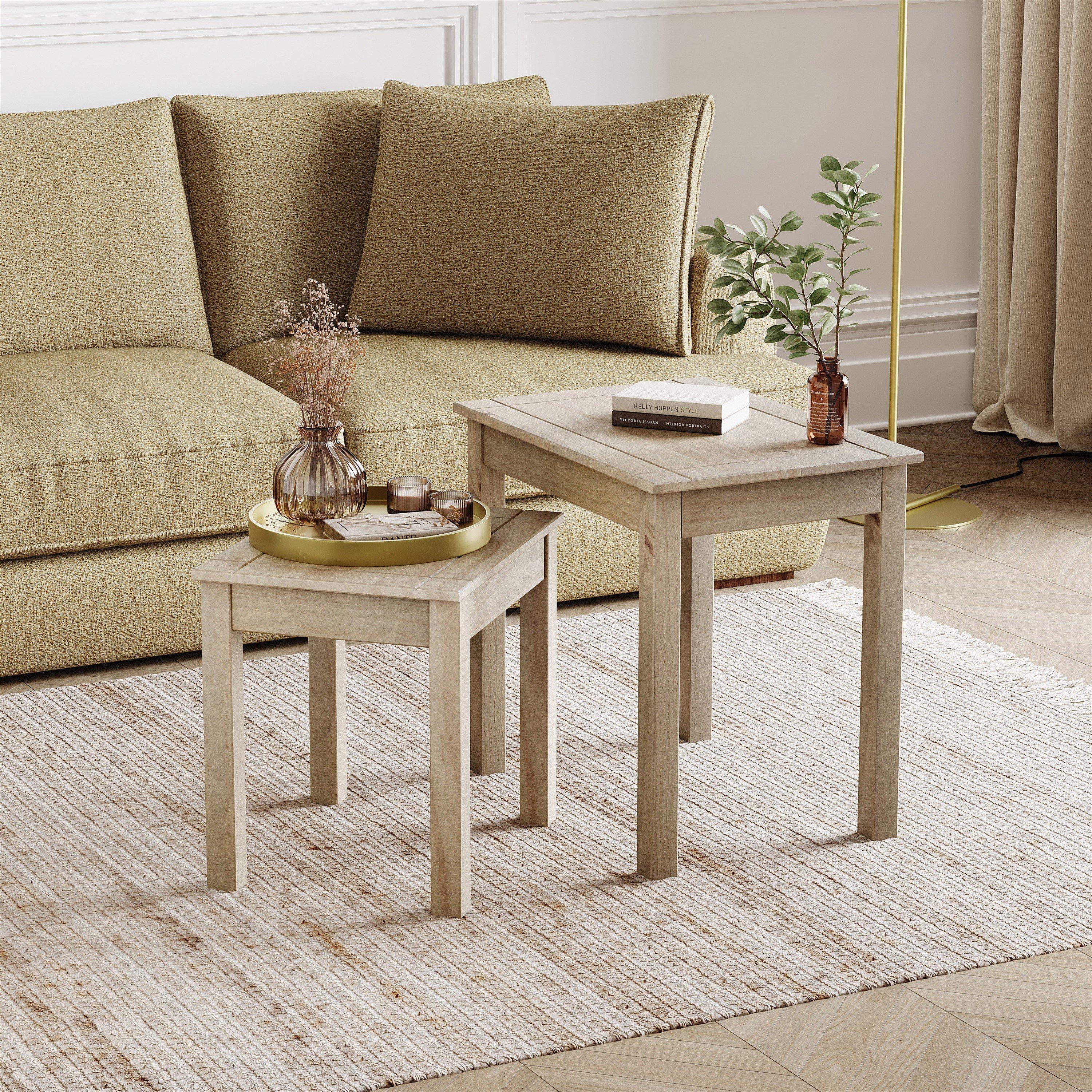 Lassic  Vida Designs Panama Nest Of 2 Tables - Pine  of 2