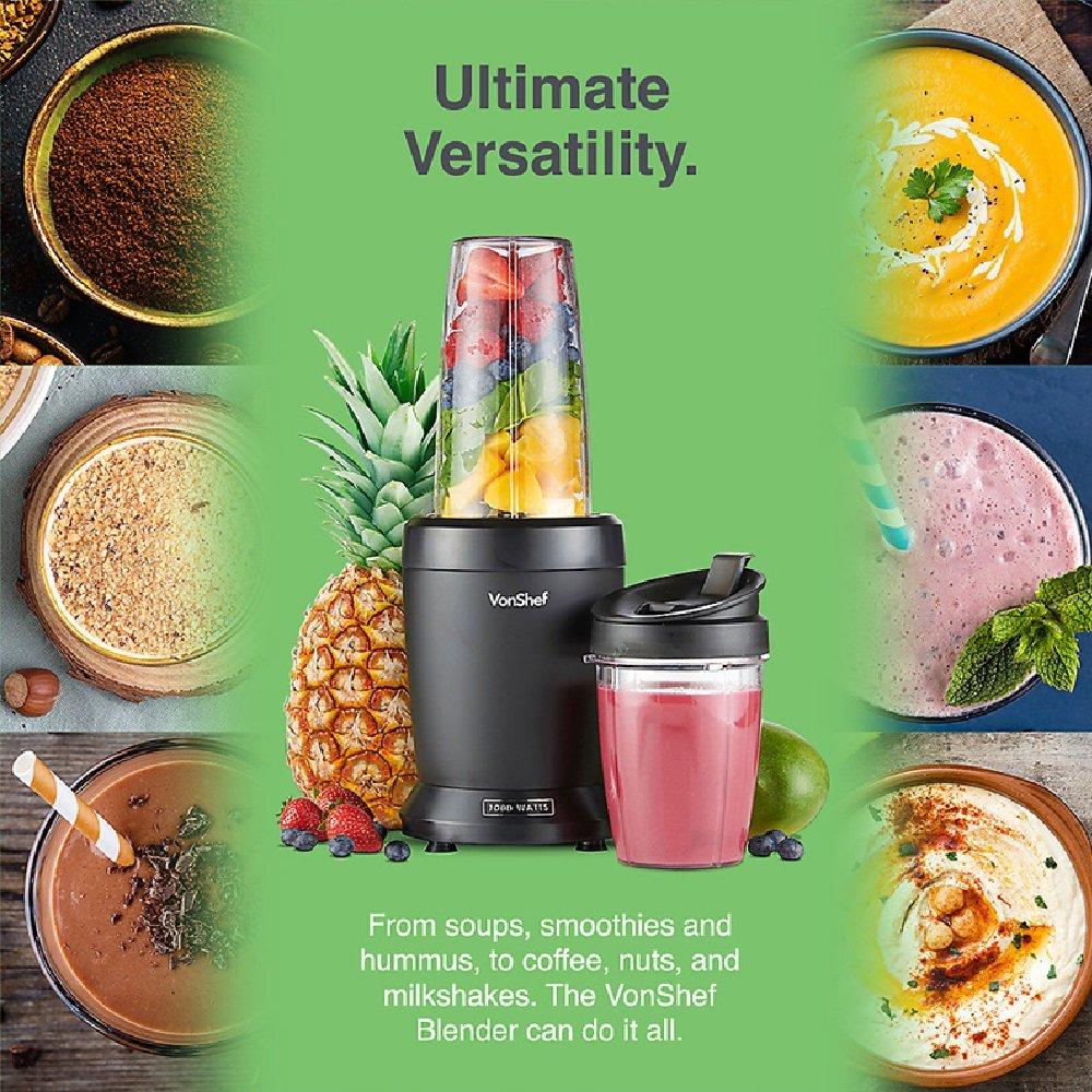 Black - VonShef - UltraBlend Smoothie Maker - 5