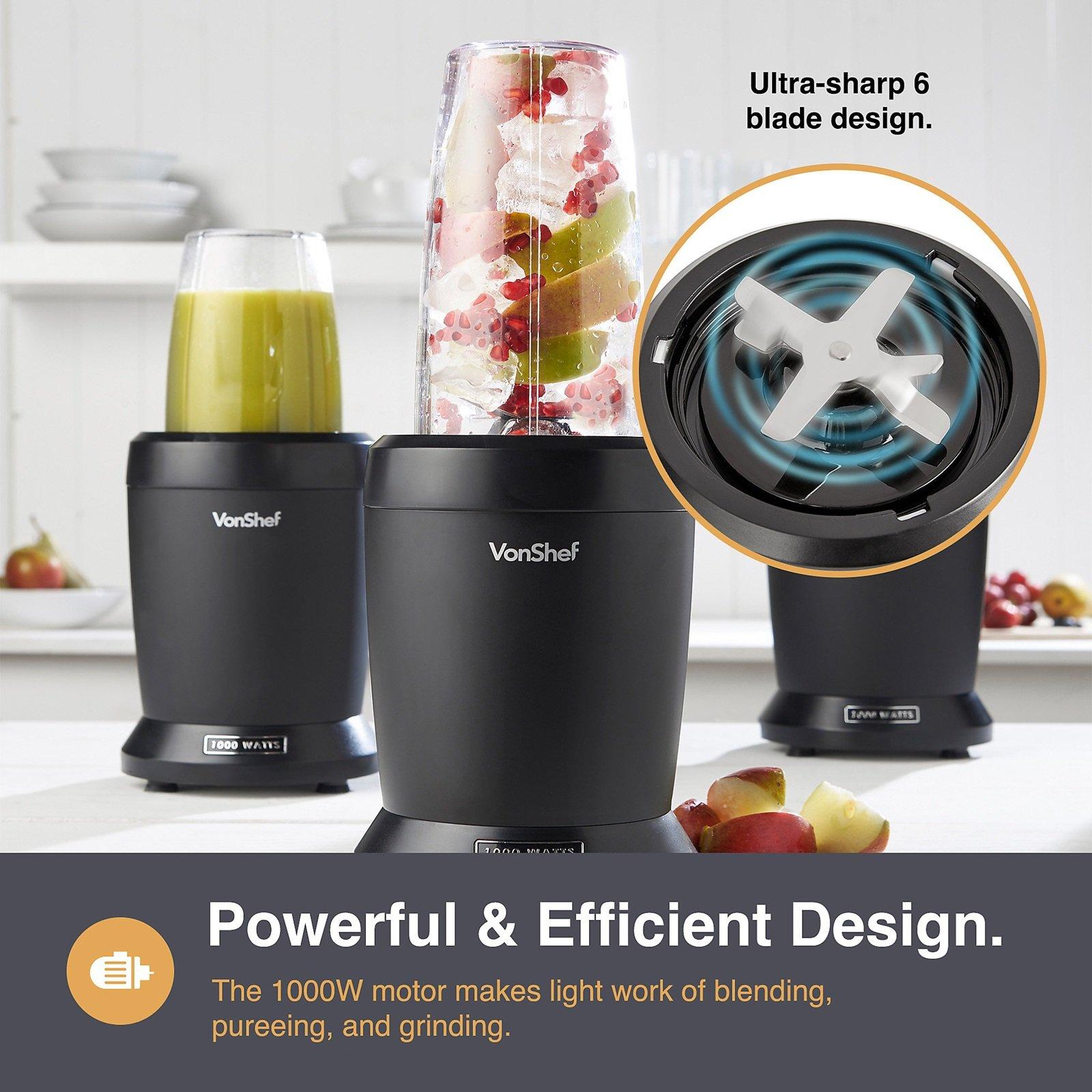 Black - VonShef - UltraBlend Smoothie Maker - 6
