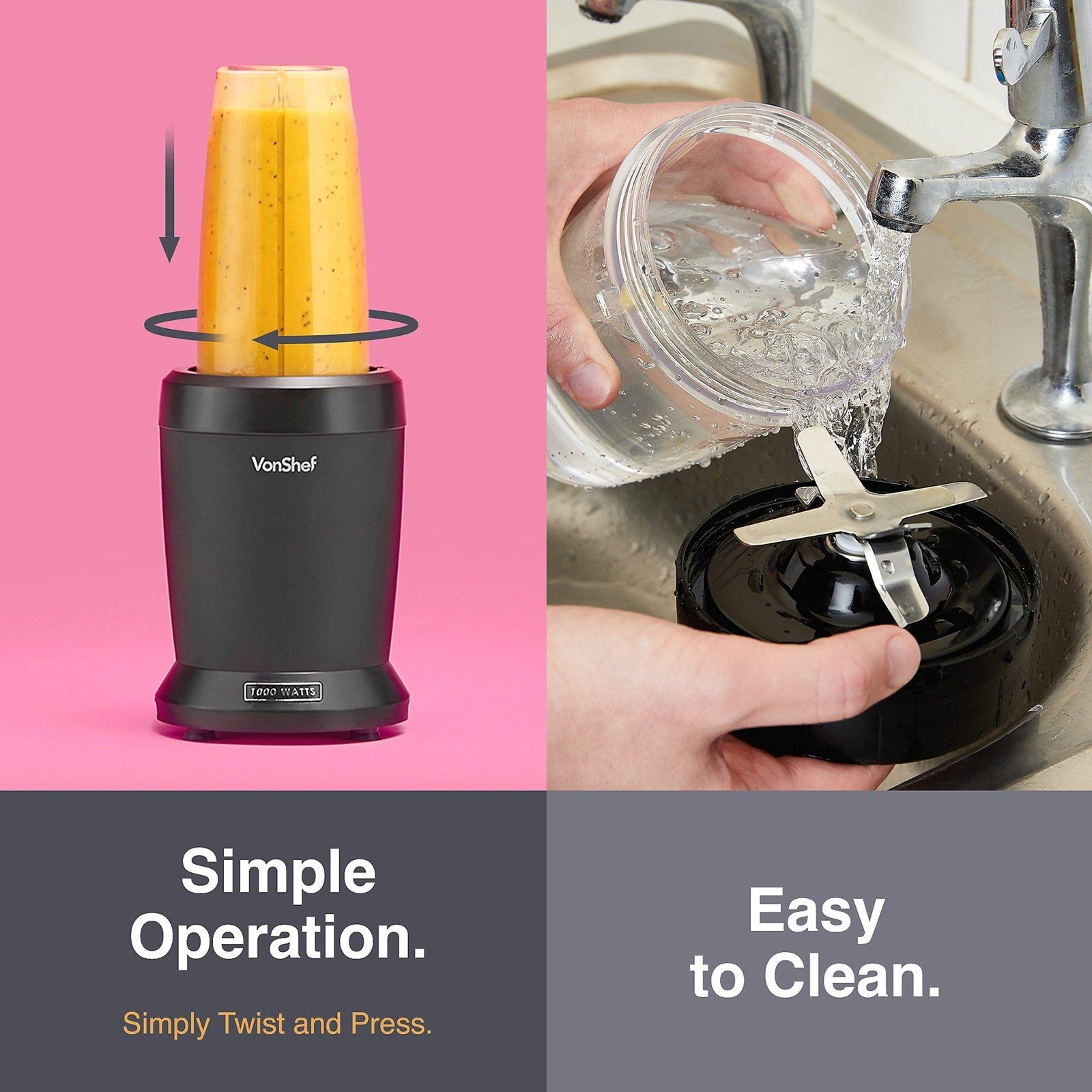 Black - VonShef - UltraBlend Smoothie Maker - 7