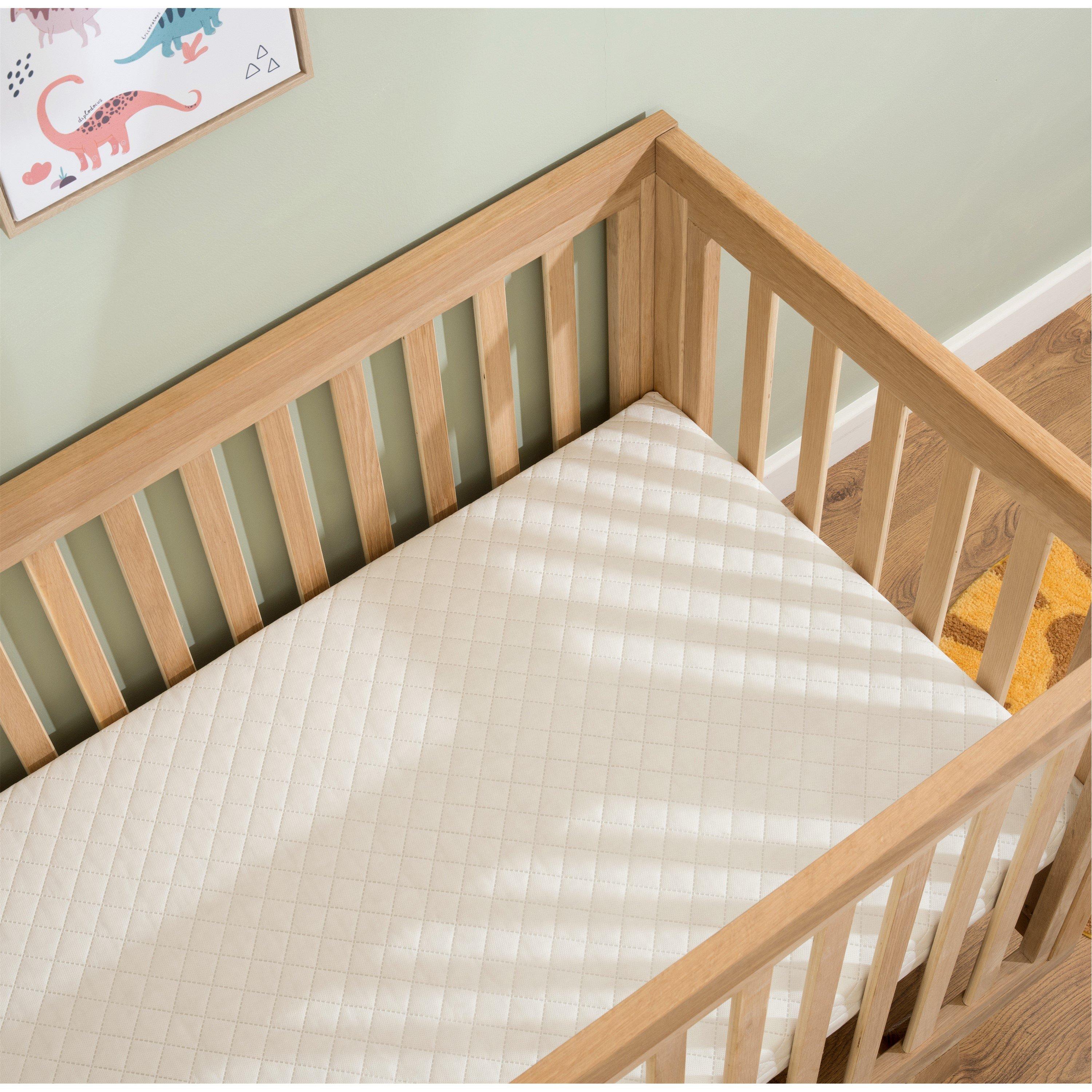 White - Clair De Lune - Clair de Lune Essentials Fibre Cot Bed Mattress - 1